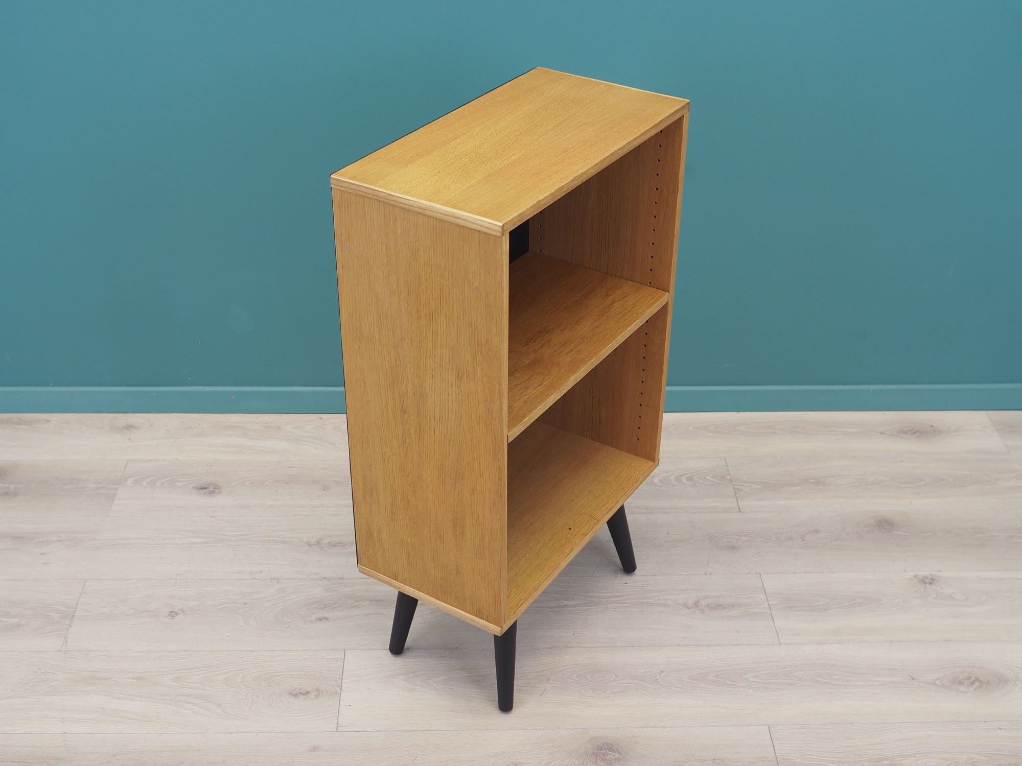 Vintage Bookshelf Ash Wood Brown 1970s