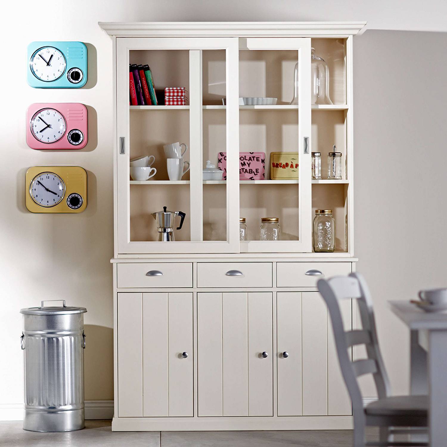 Mülltonne Oskar ZINC Zink Silber Silber