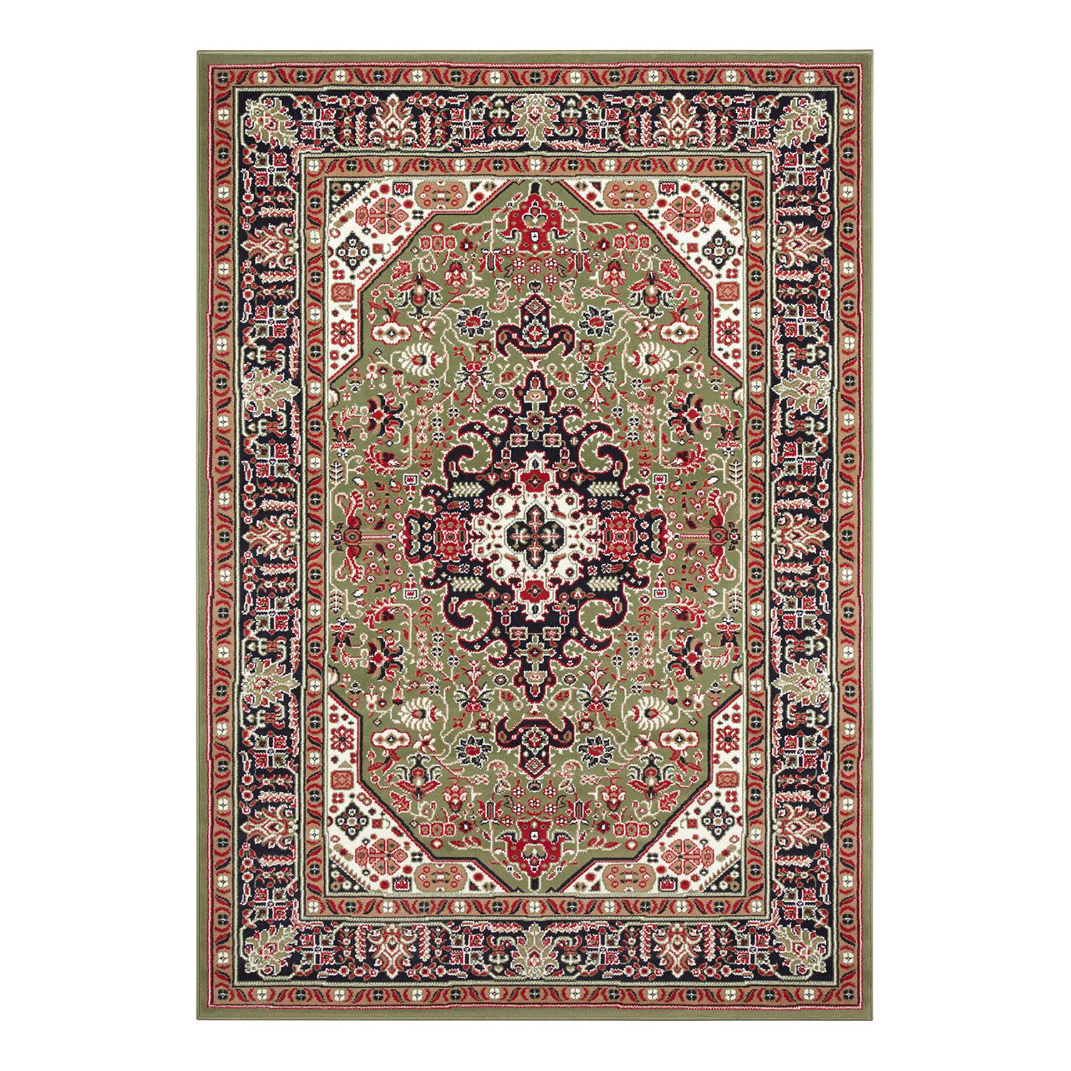 Kurzflorteppich Skazar Isfahan Grün 200 x 290 cm