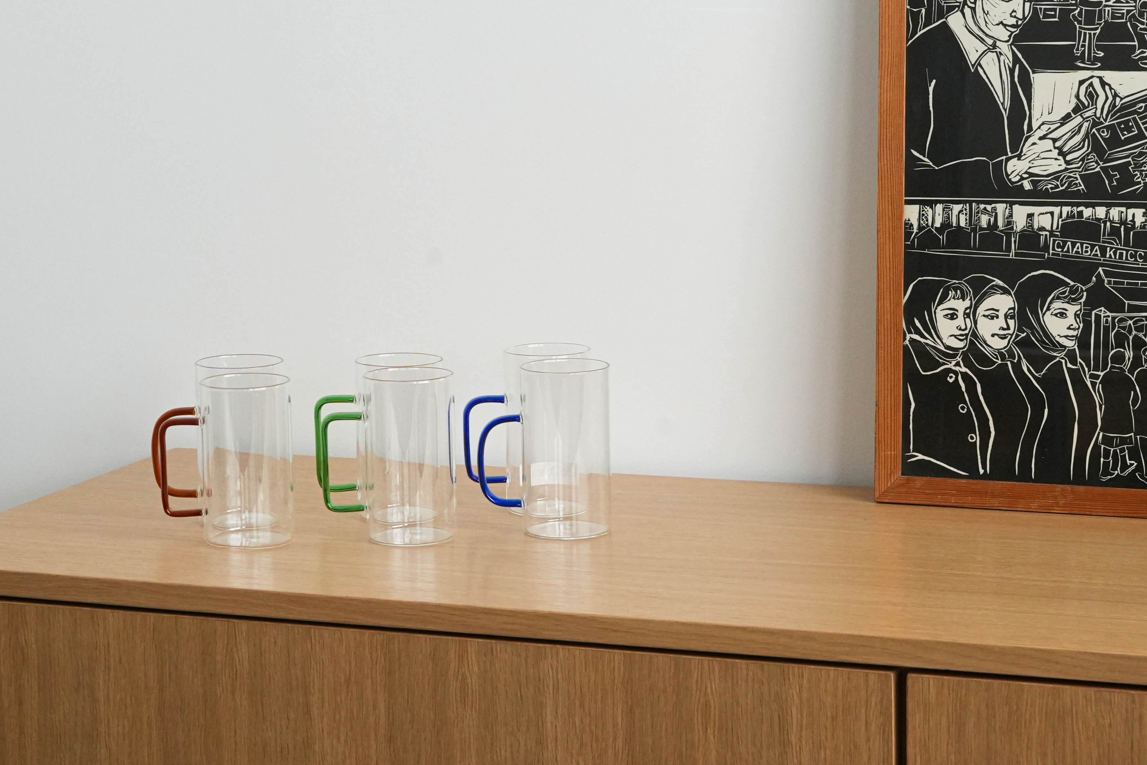 Glasses 6x Multicolored