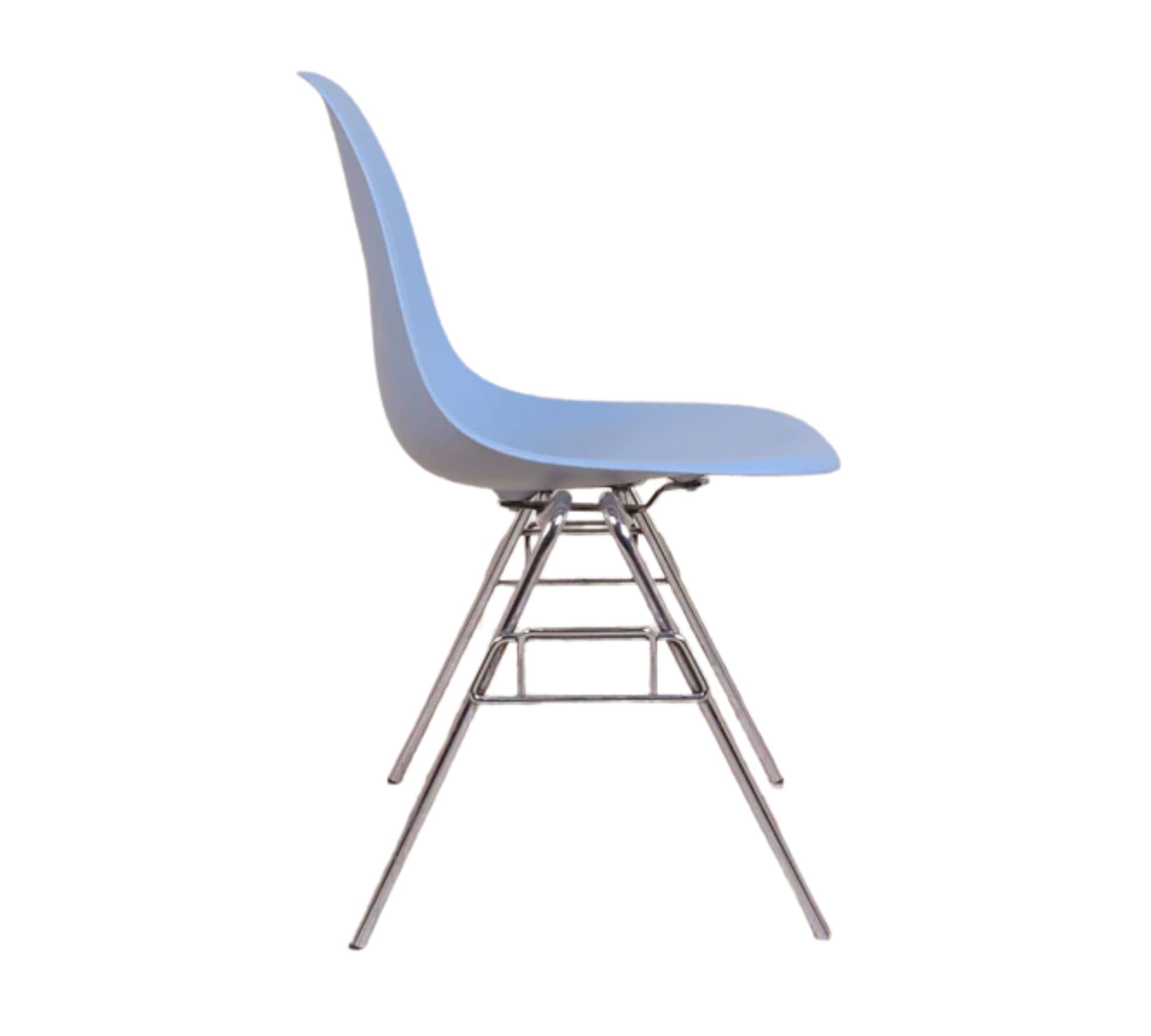 Eames DSS Plastic Side Chair Eisgrau 