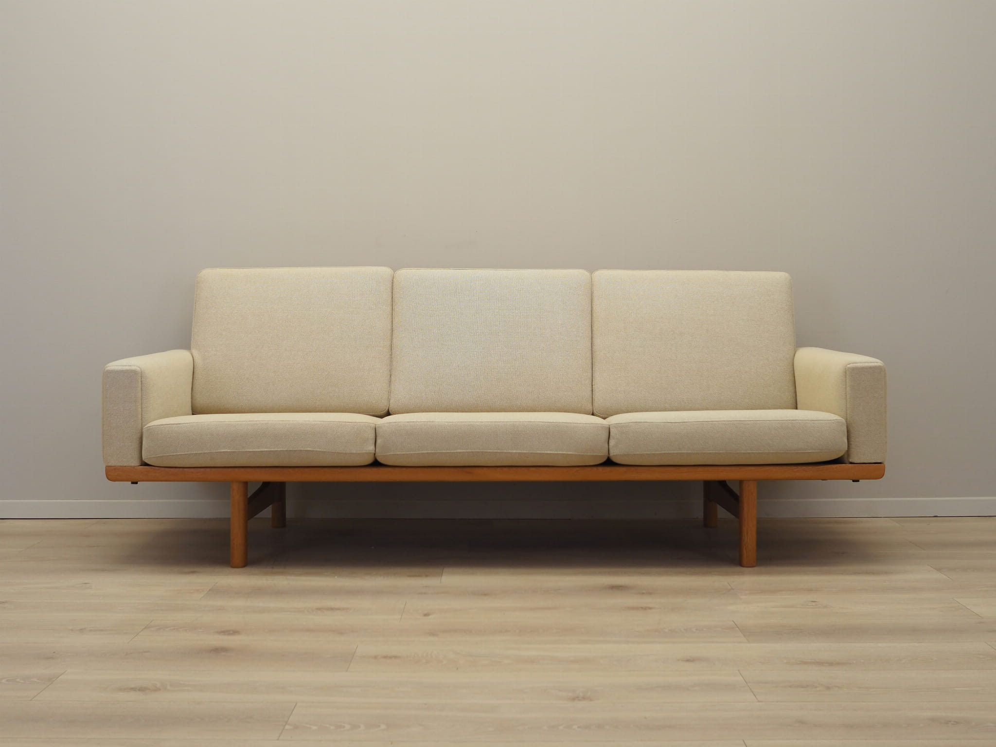 Sofa Textil Beige 1960er Jahre