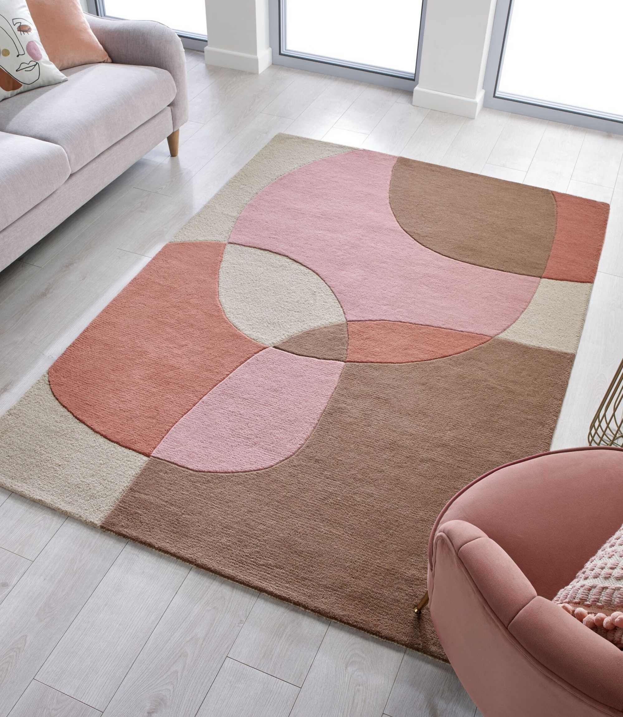 Wollteppich Glow Terracotta 120 x 170 cm
