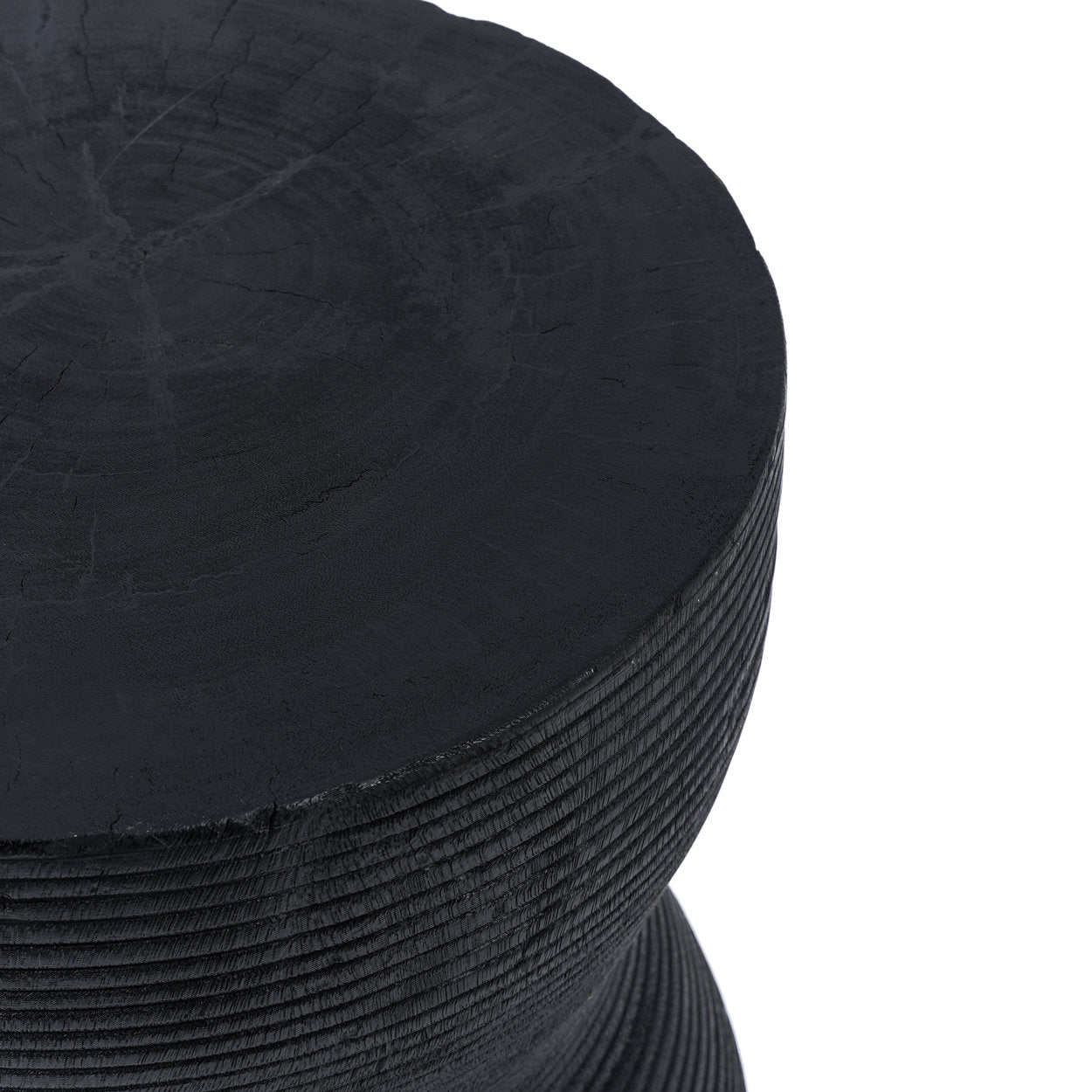 Lo sgabello Kotoran nero ø35cm