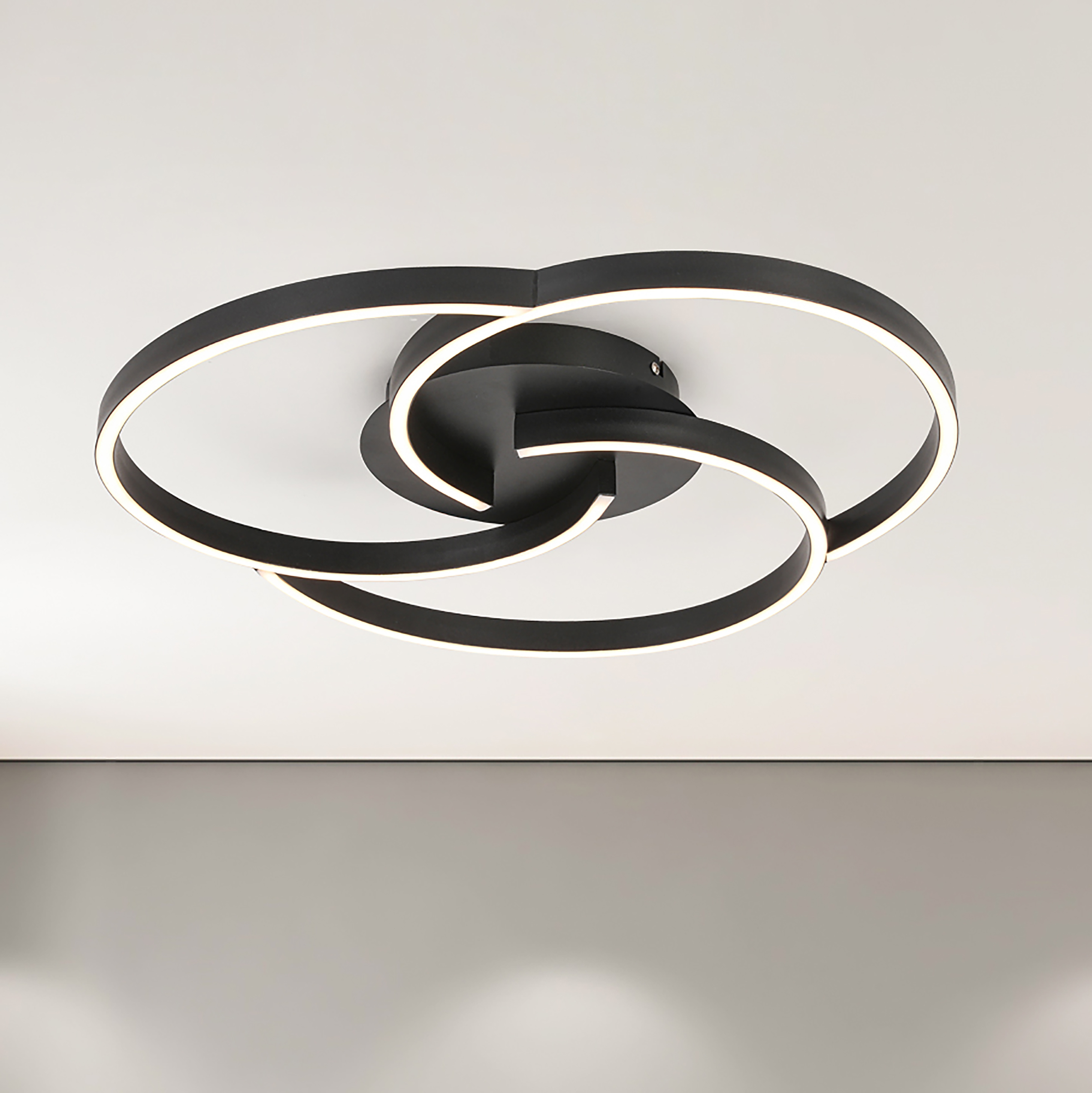 Kerstin LED-Deckenleuchte Schwarz