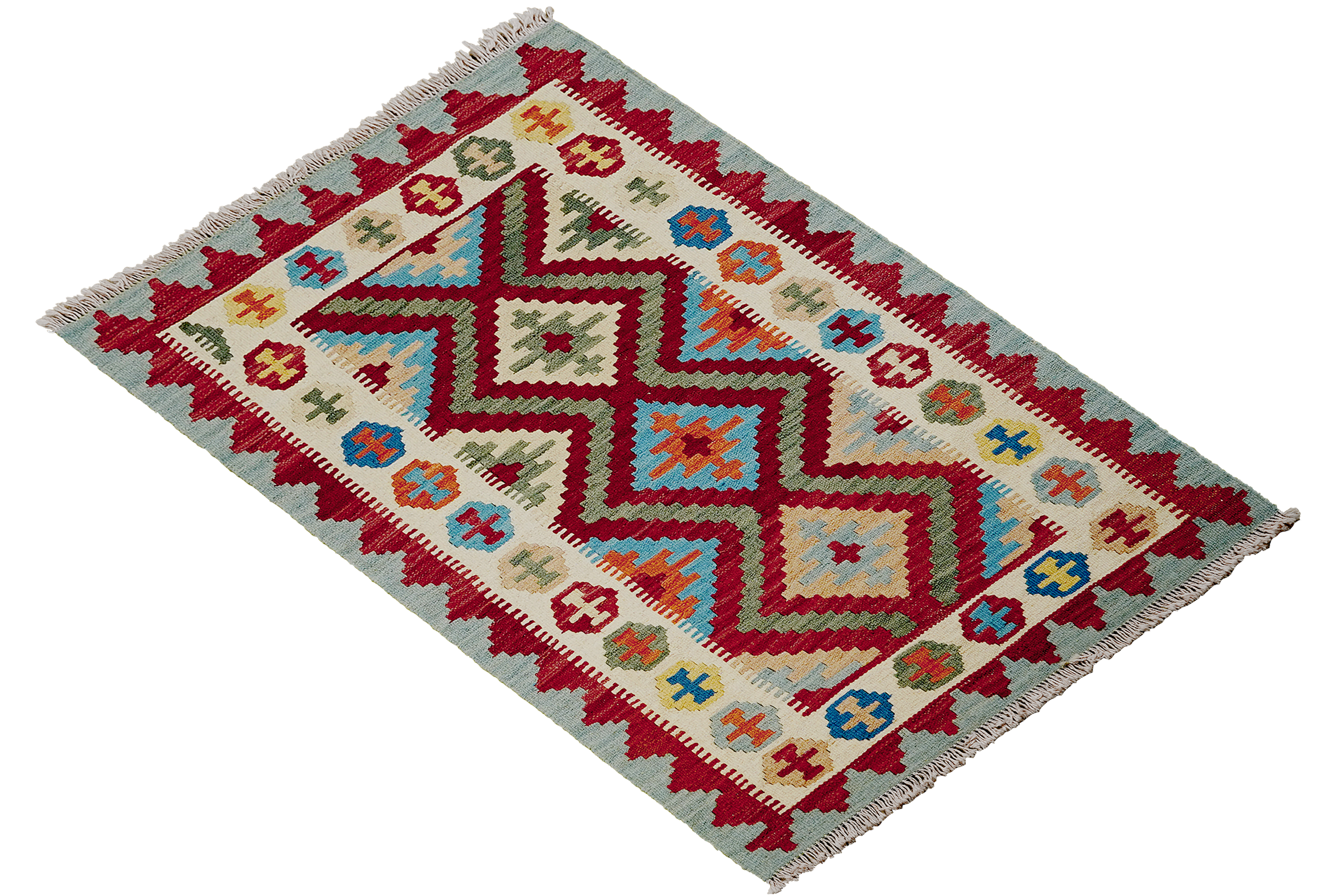 Kilim Gashgai Teppich Mehrfarbig