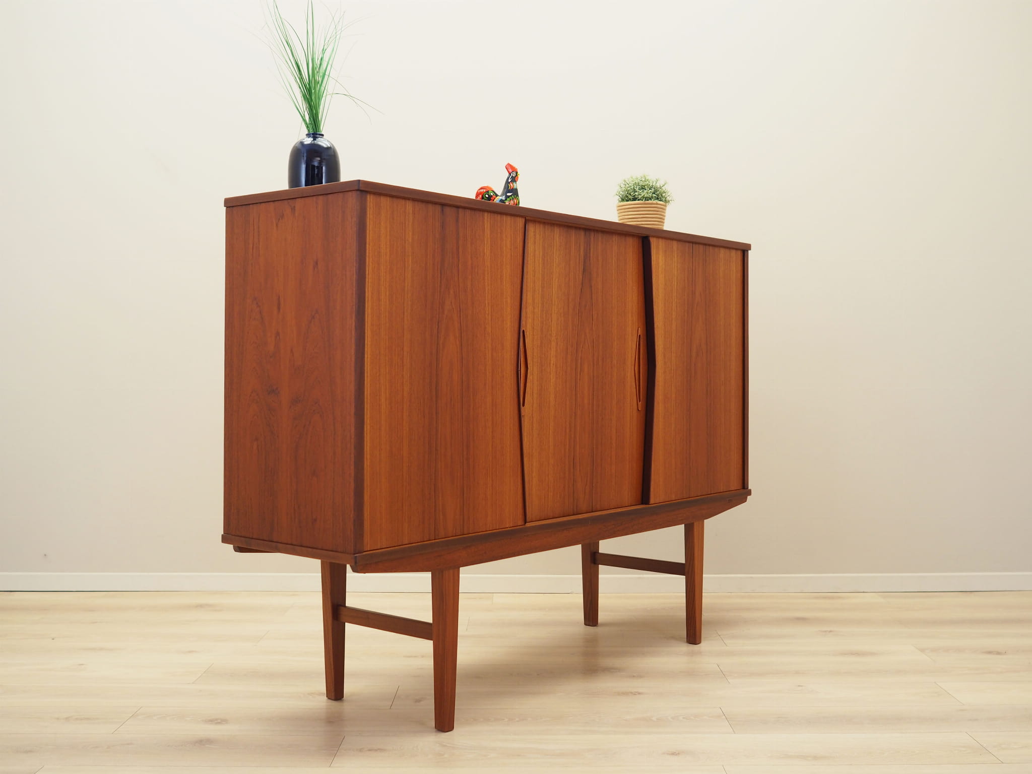 Highboard Holz Braun 1970er Jahre