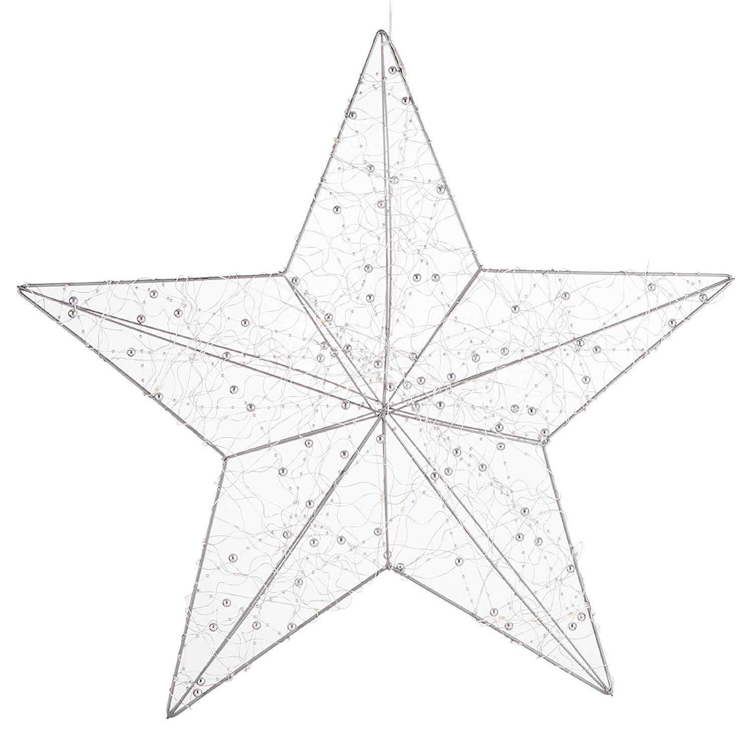 Shining Star LED 3D-Stern Kupfer Silber
