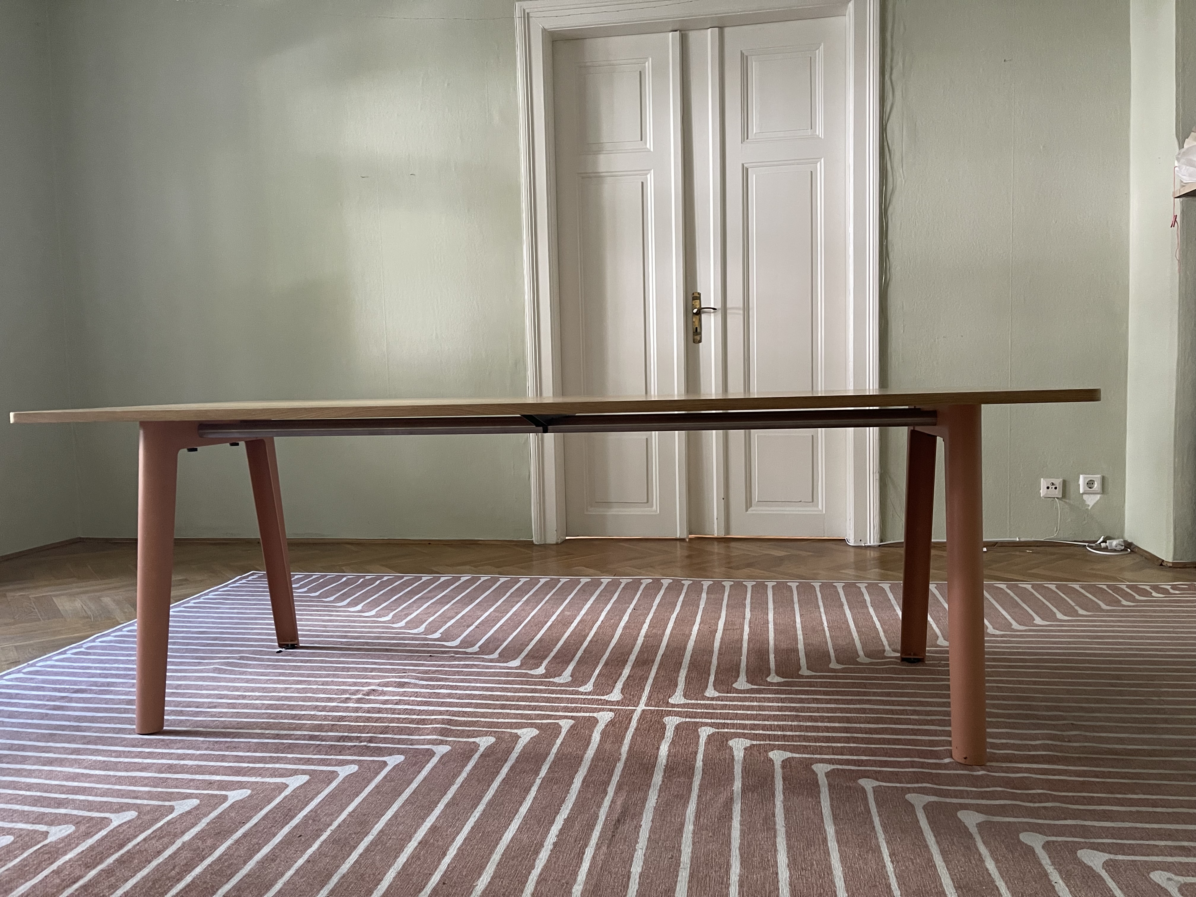 Design Esstisch Holz Stahl