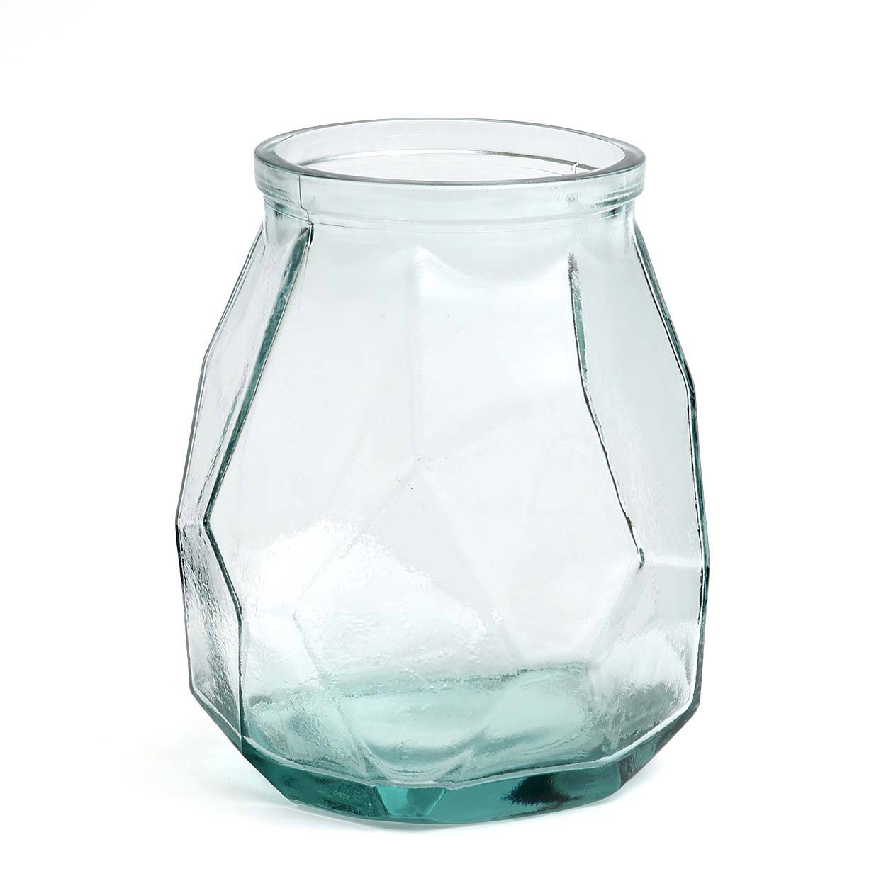 Wide Origami Vase Glass