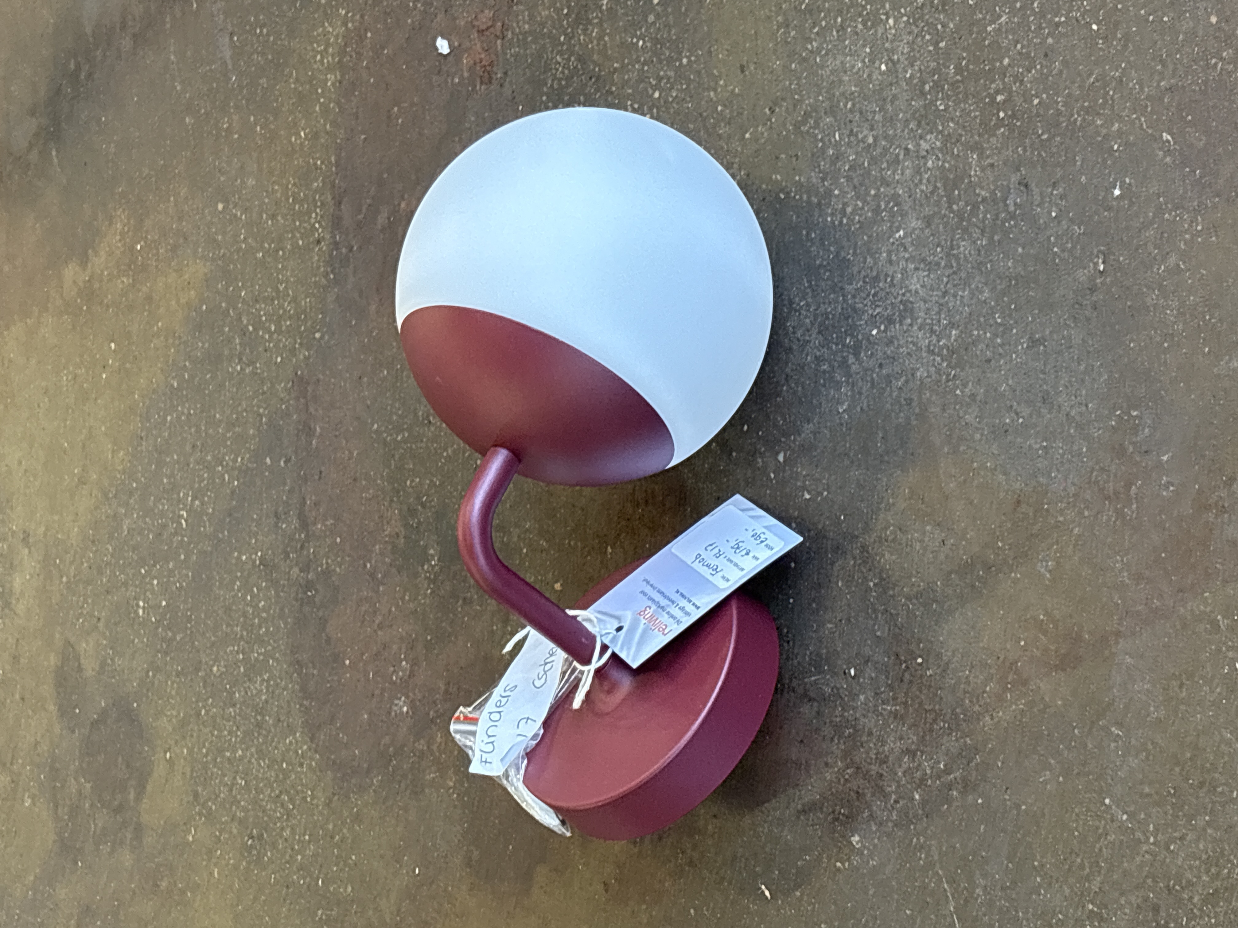 MOOON! Wandlampe Ø15cm Aluminium Glas