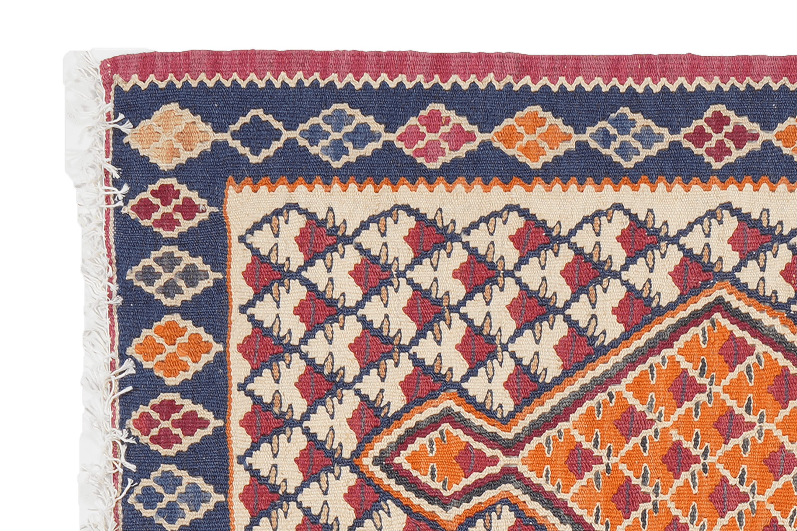 Kilim Senneh Rug Multicolored