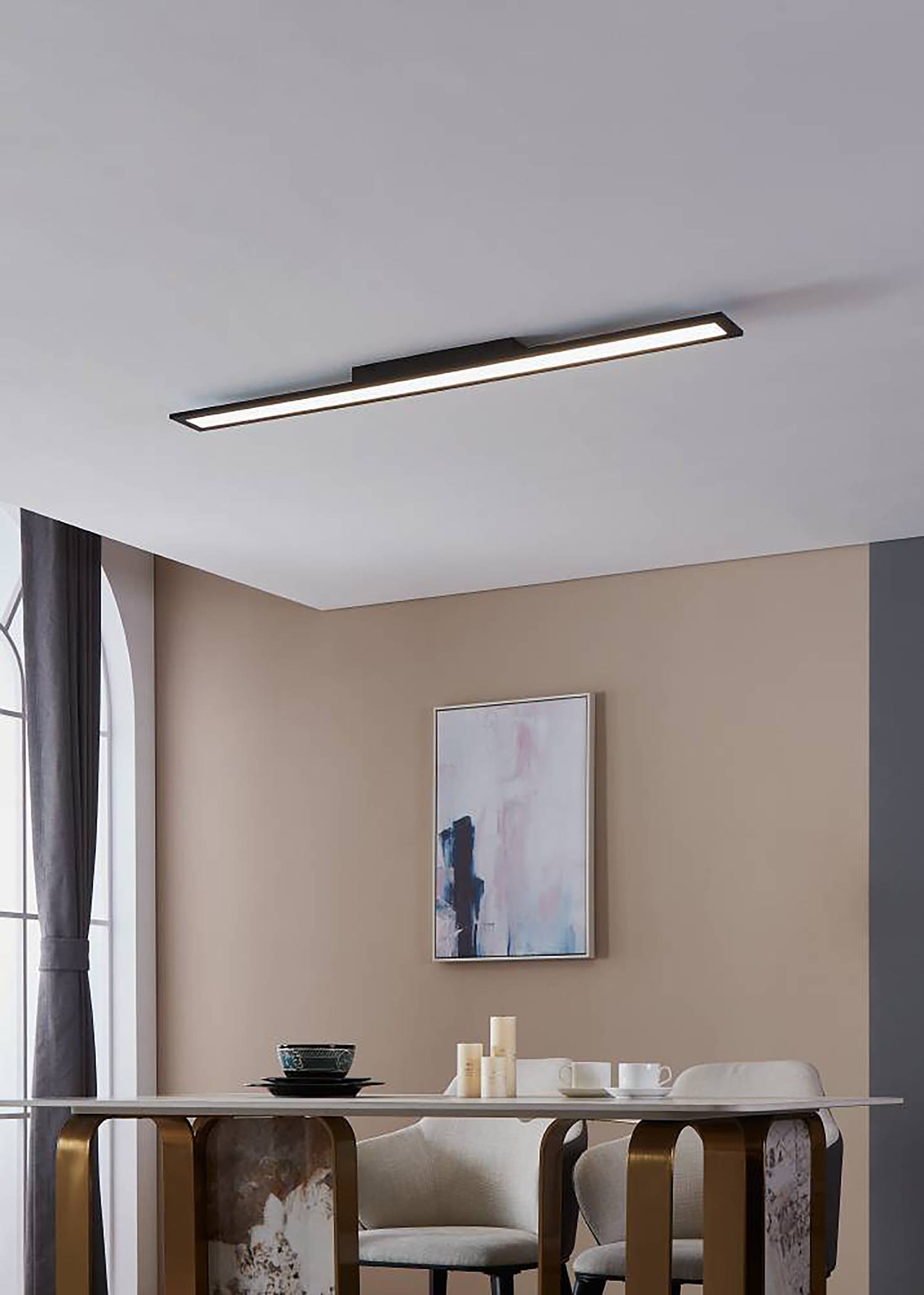 LED-Deckenleuchte Salobrena Polycarbonat Stahl