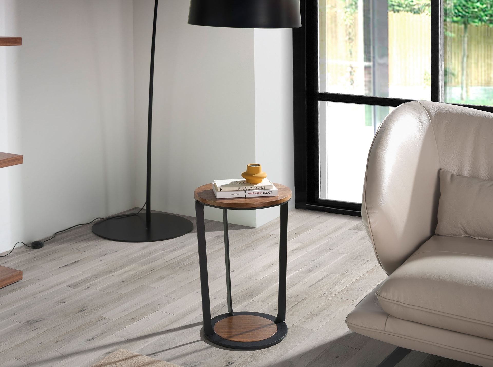 Corner side table Brown