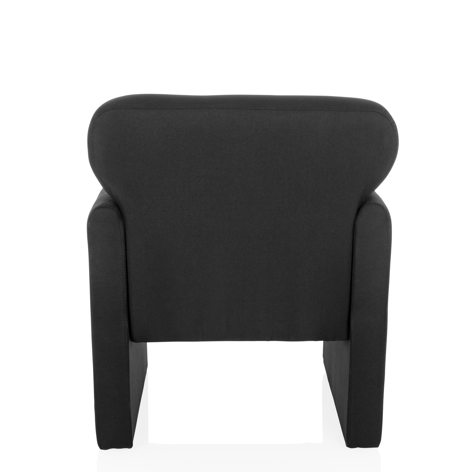 CARIPITO Loungesessel Stoff Schwarz