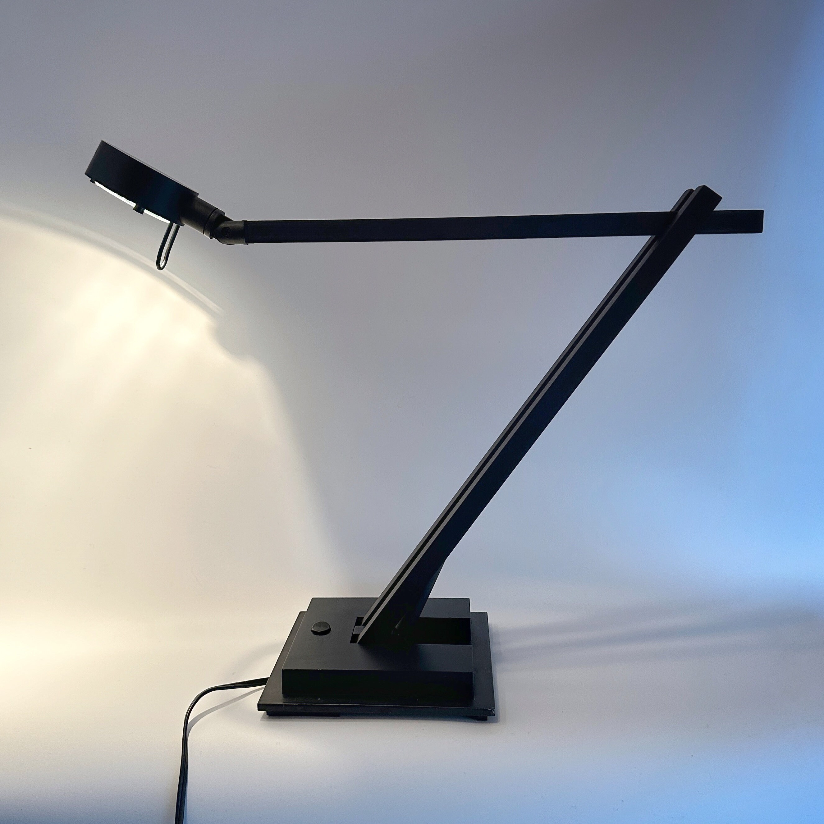 Vintage Architekten Tischlampe Schwarz 1980er Jahre