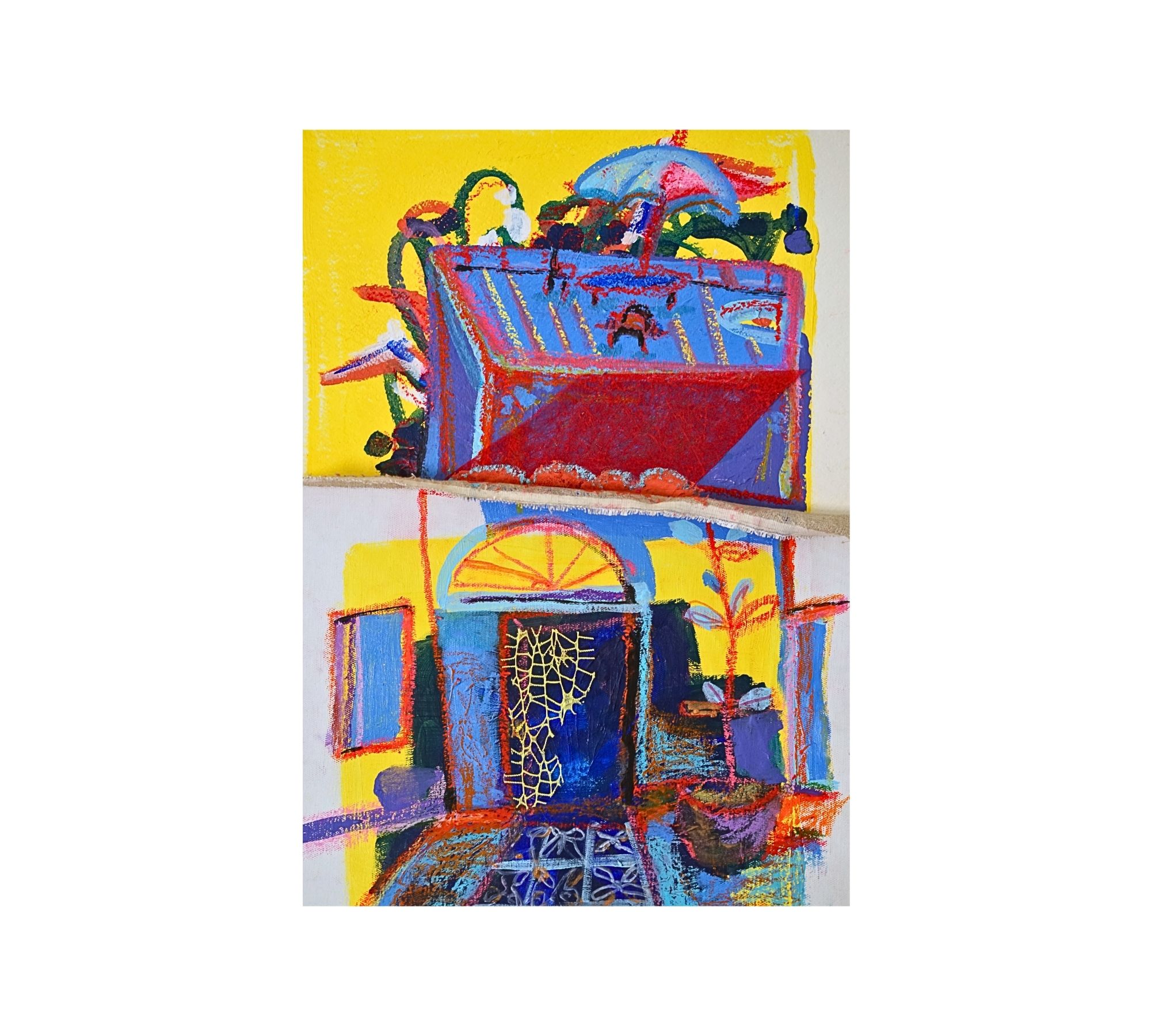 Colorful Riad Kunstdruck Mehrfarbig