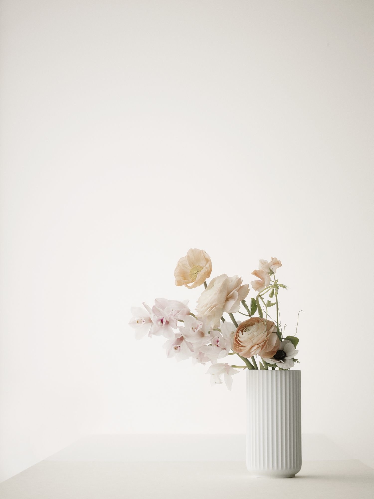 Lyngby Porzellanvase Weiß