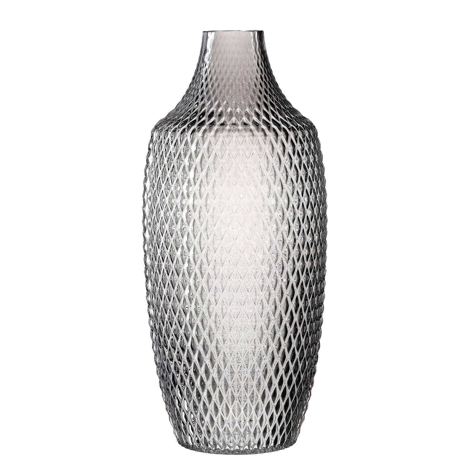 Vase Poesia III Glas Grau