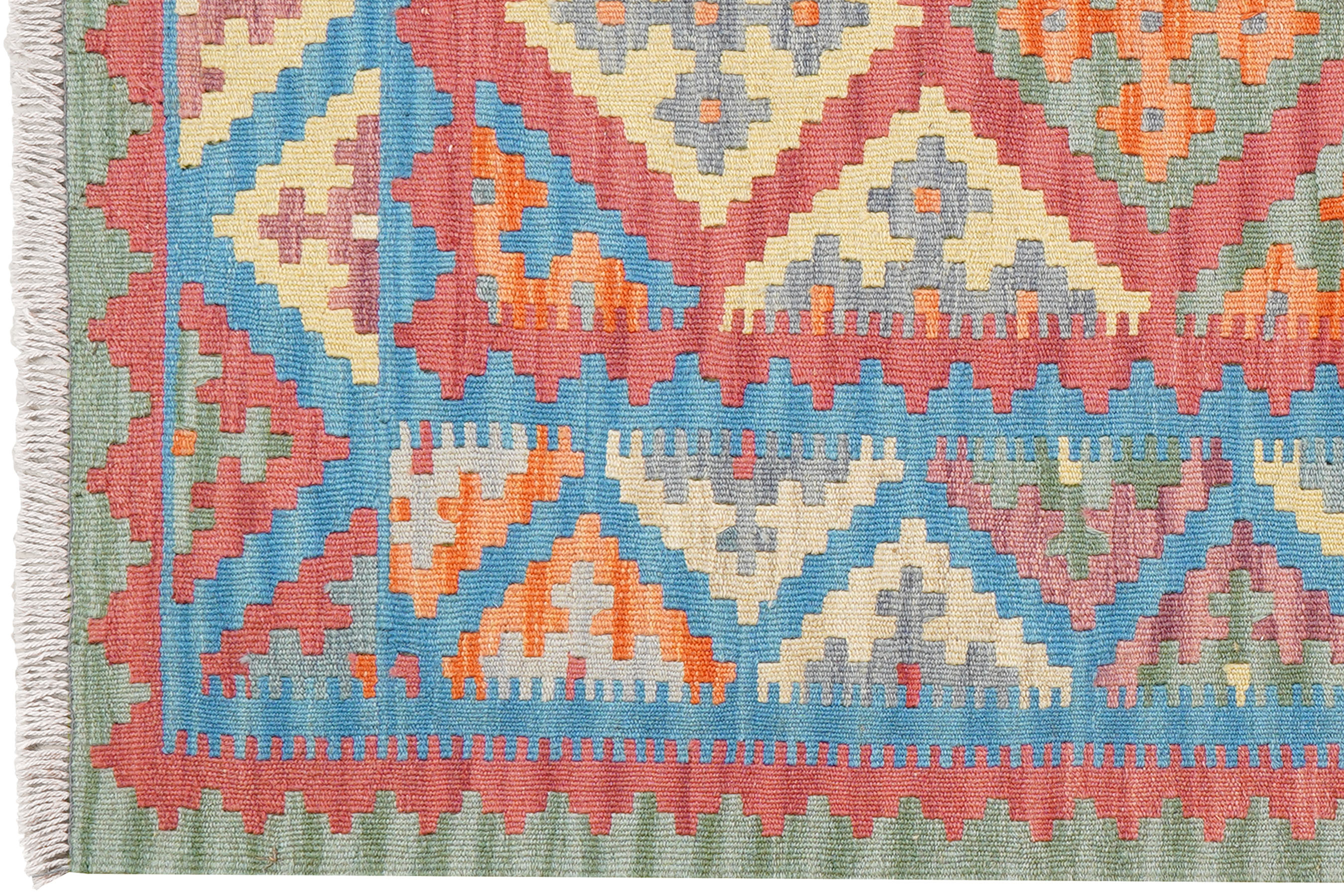 Kelim Gashgai Teppich Wolle Rot