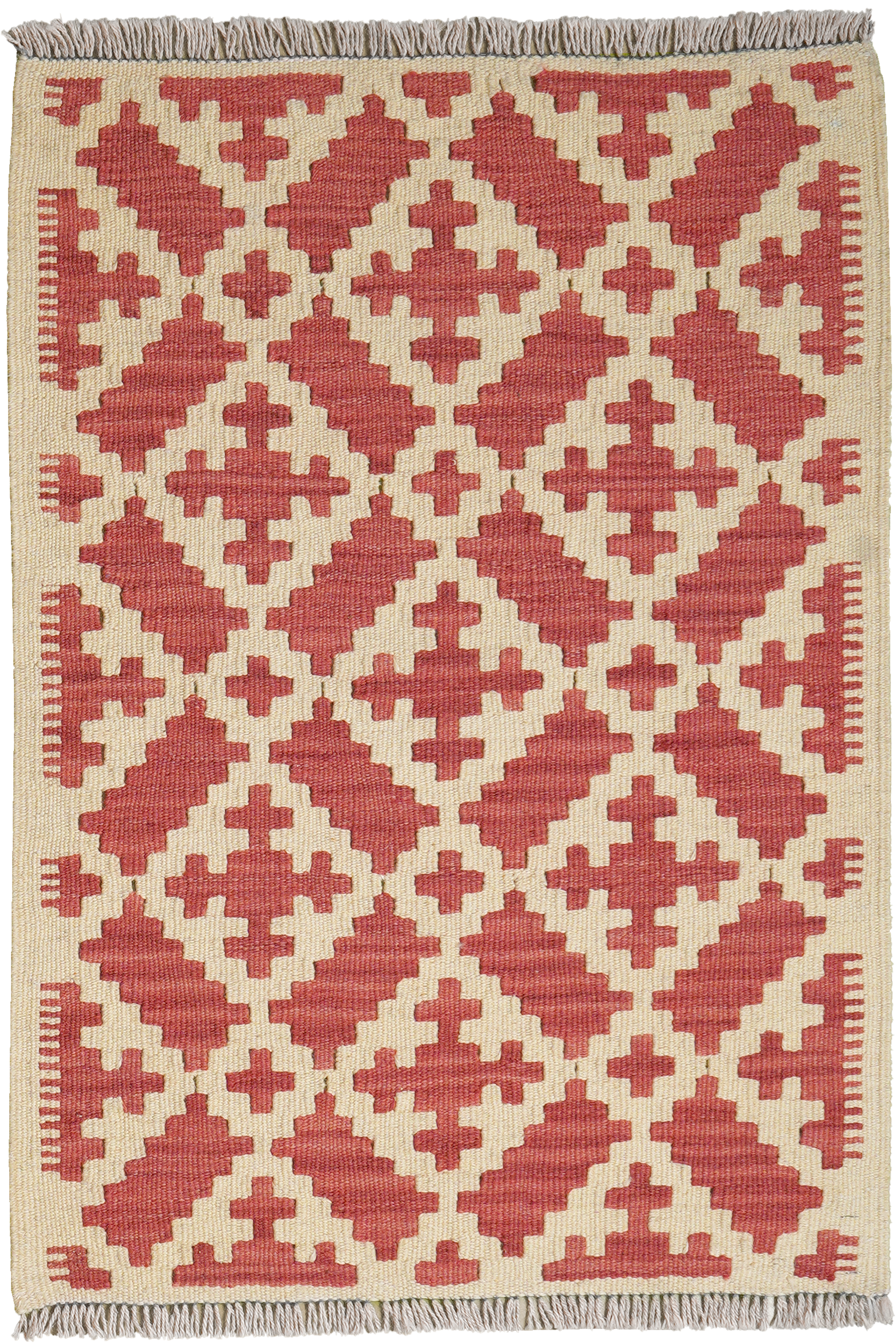 Kelim Gashgai Teppich Wolle Rot