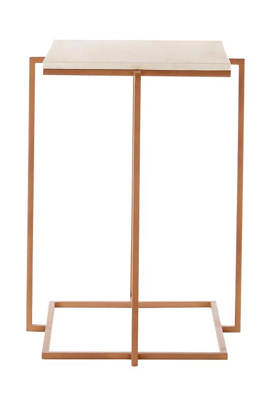 Beistelltisch Shalimar mit goldenen Beinen
