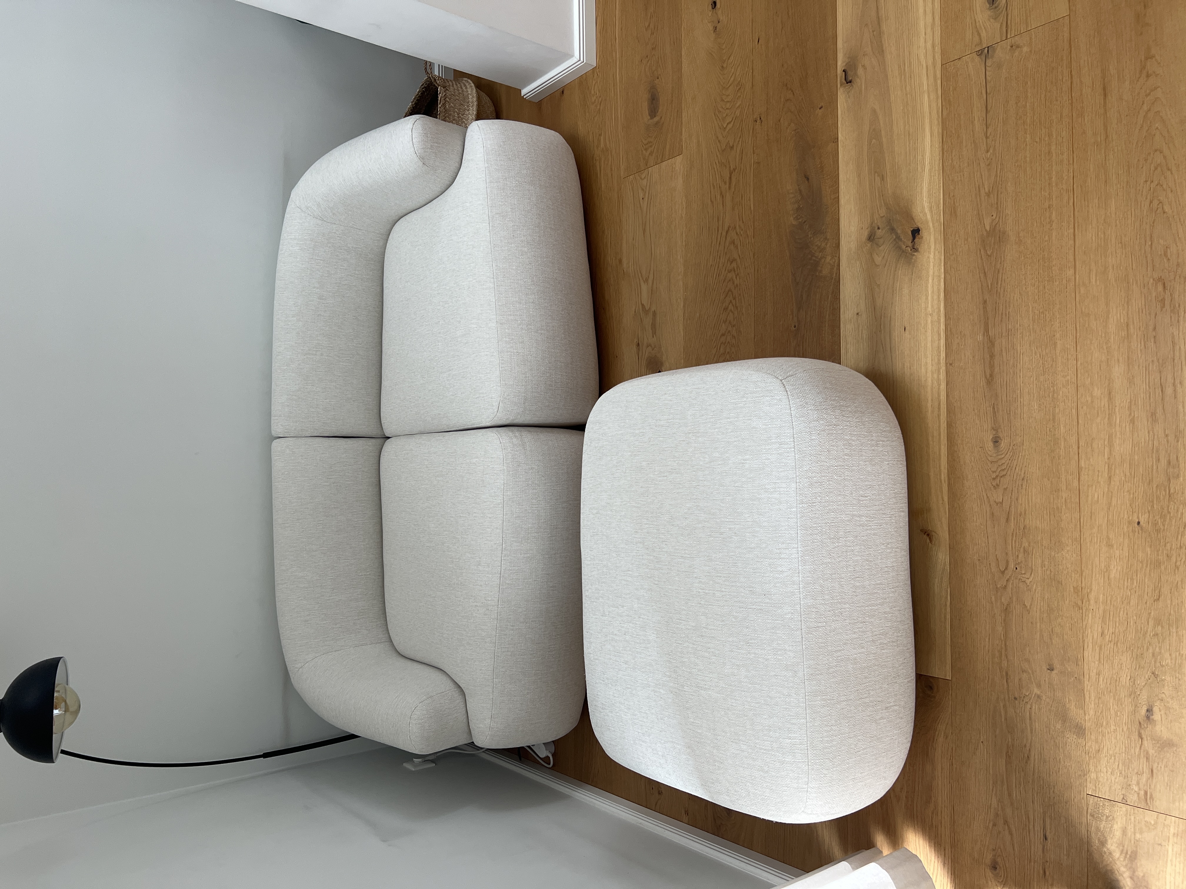 Sofia Sofa 2-seater incl. ottoman Beige