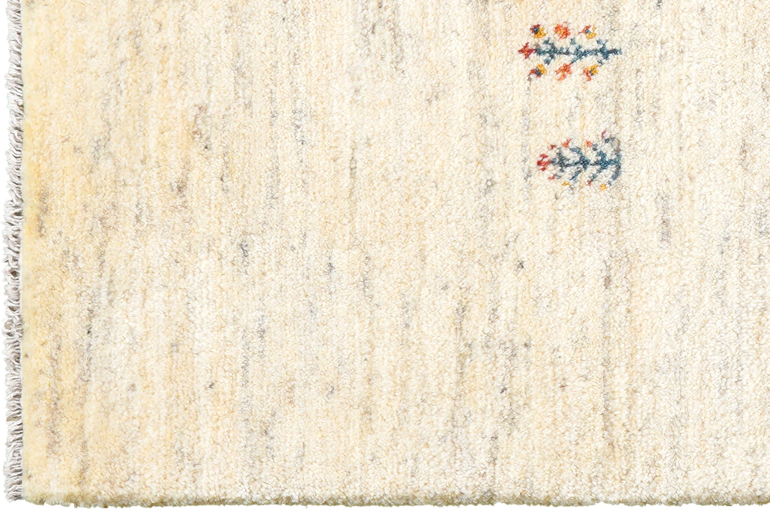 Rizbaf Gabbeh-Teppich Wolle Beige