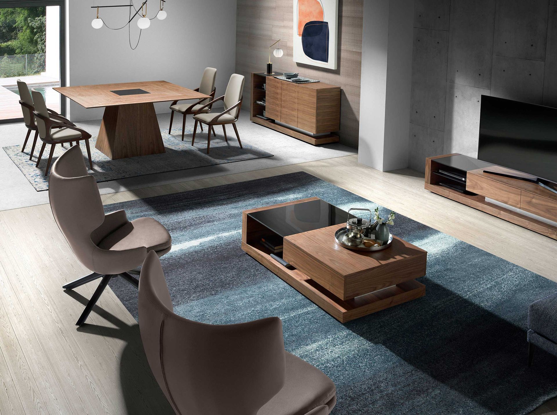 Dining chair faux leather cream