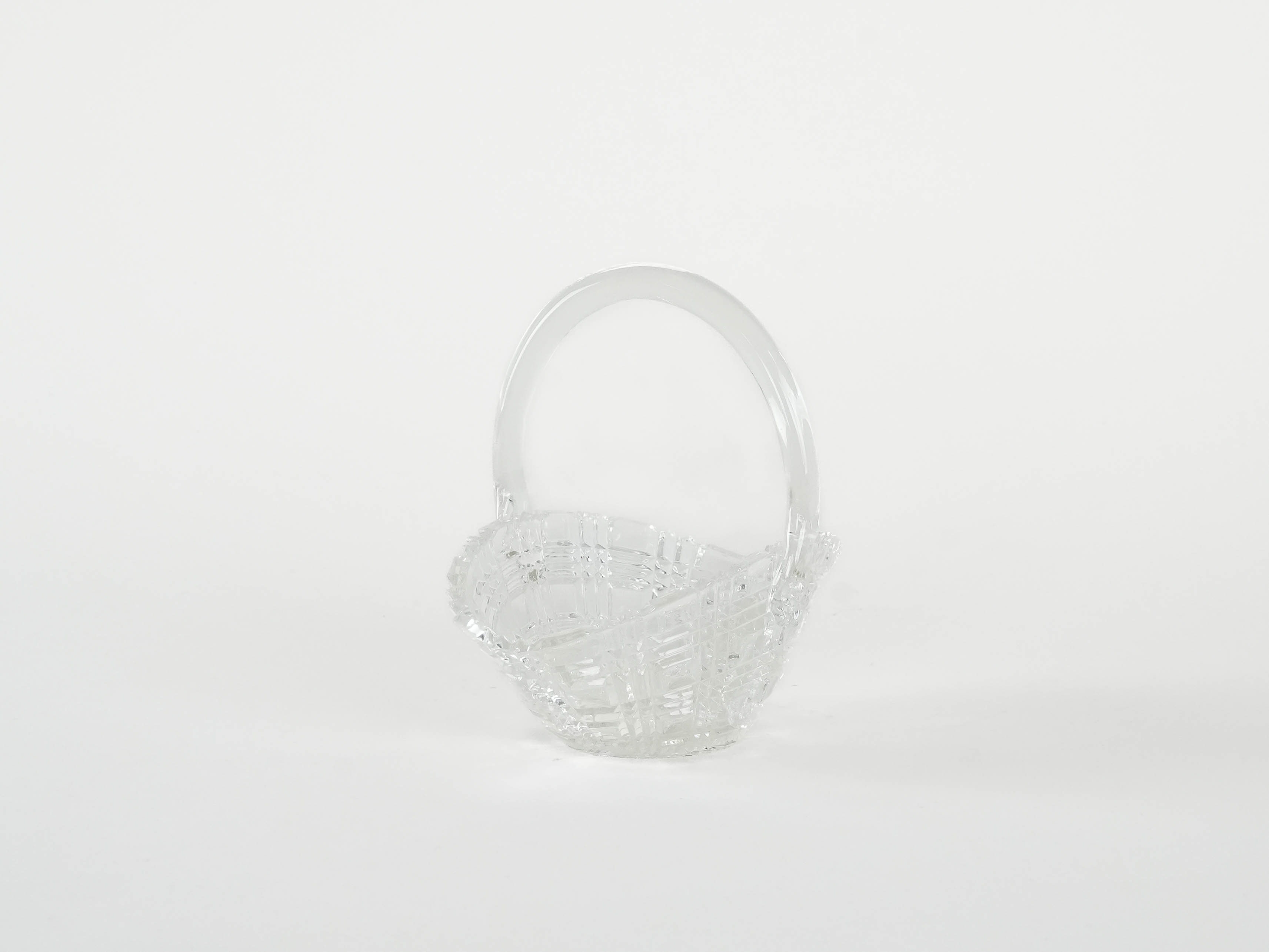 Basket Sugar bowl Transparent 1970s