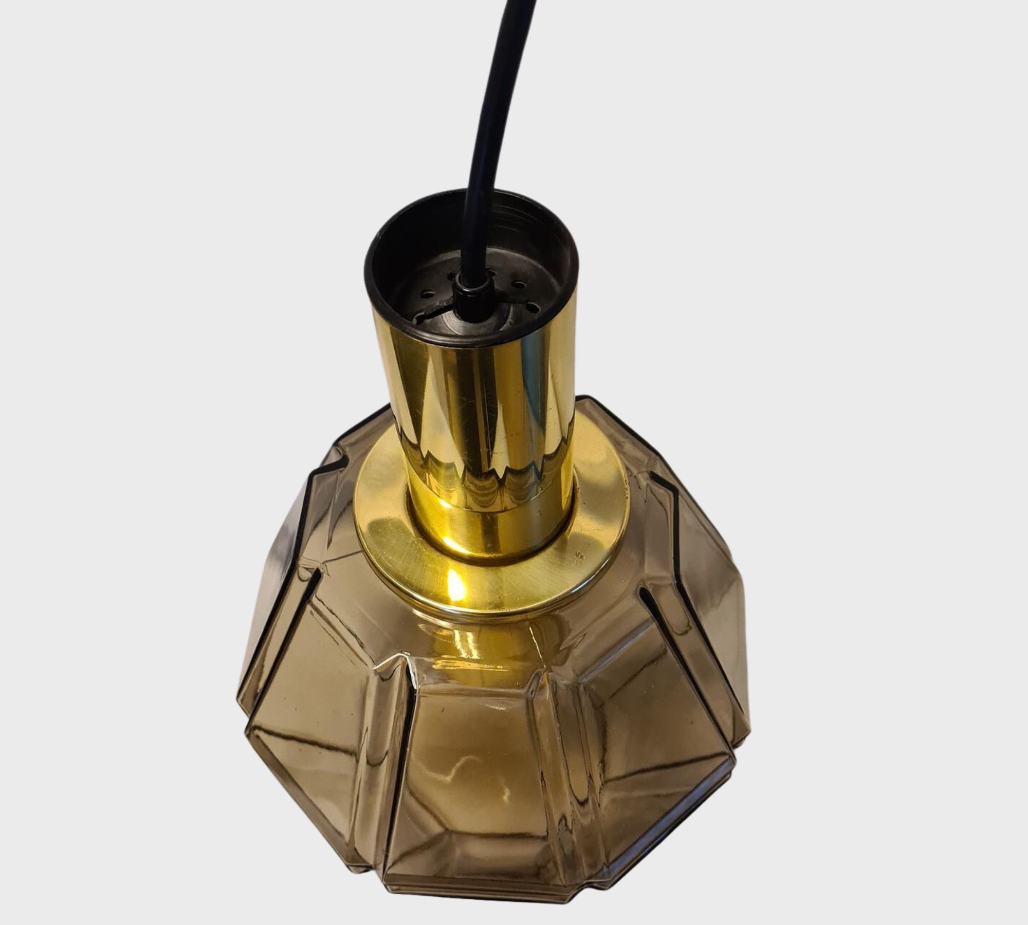 P292 4288 Pendant lamp glass brass gold
