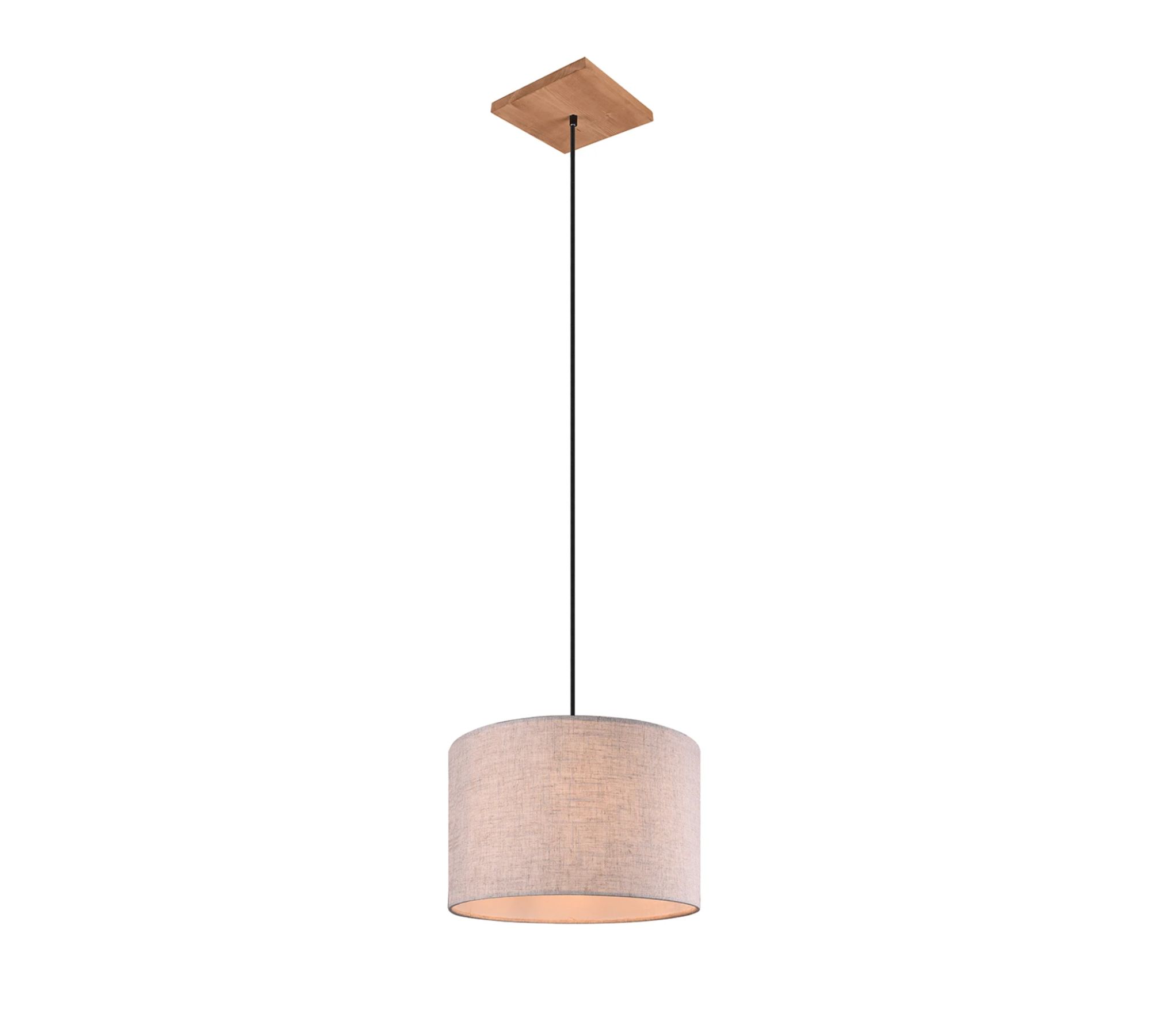 Pendant lamp 1-light fabric pine wood