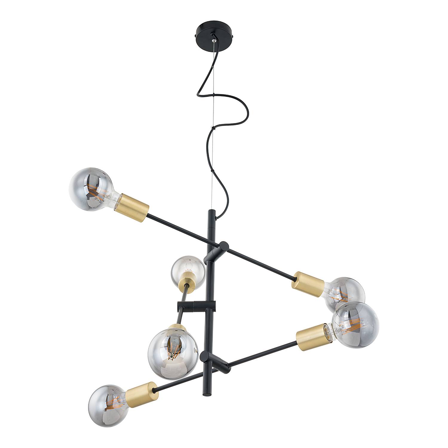 Crieff Pendant Lamp Iron 6-light
