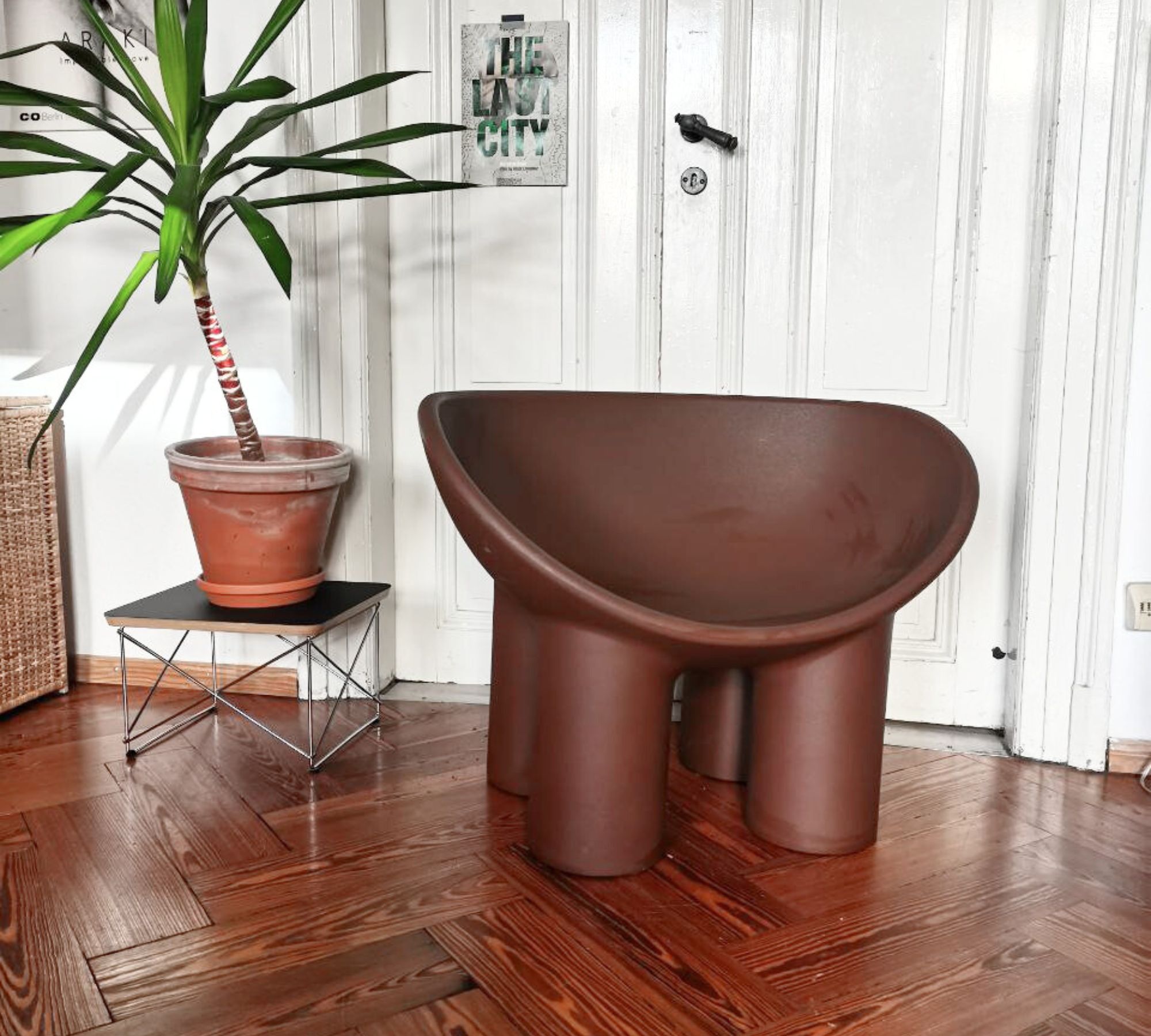 Roly Poly Sessel Kunststoff Braun