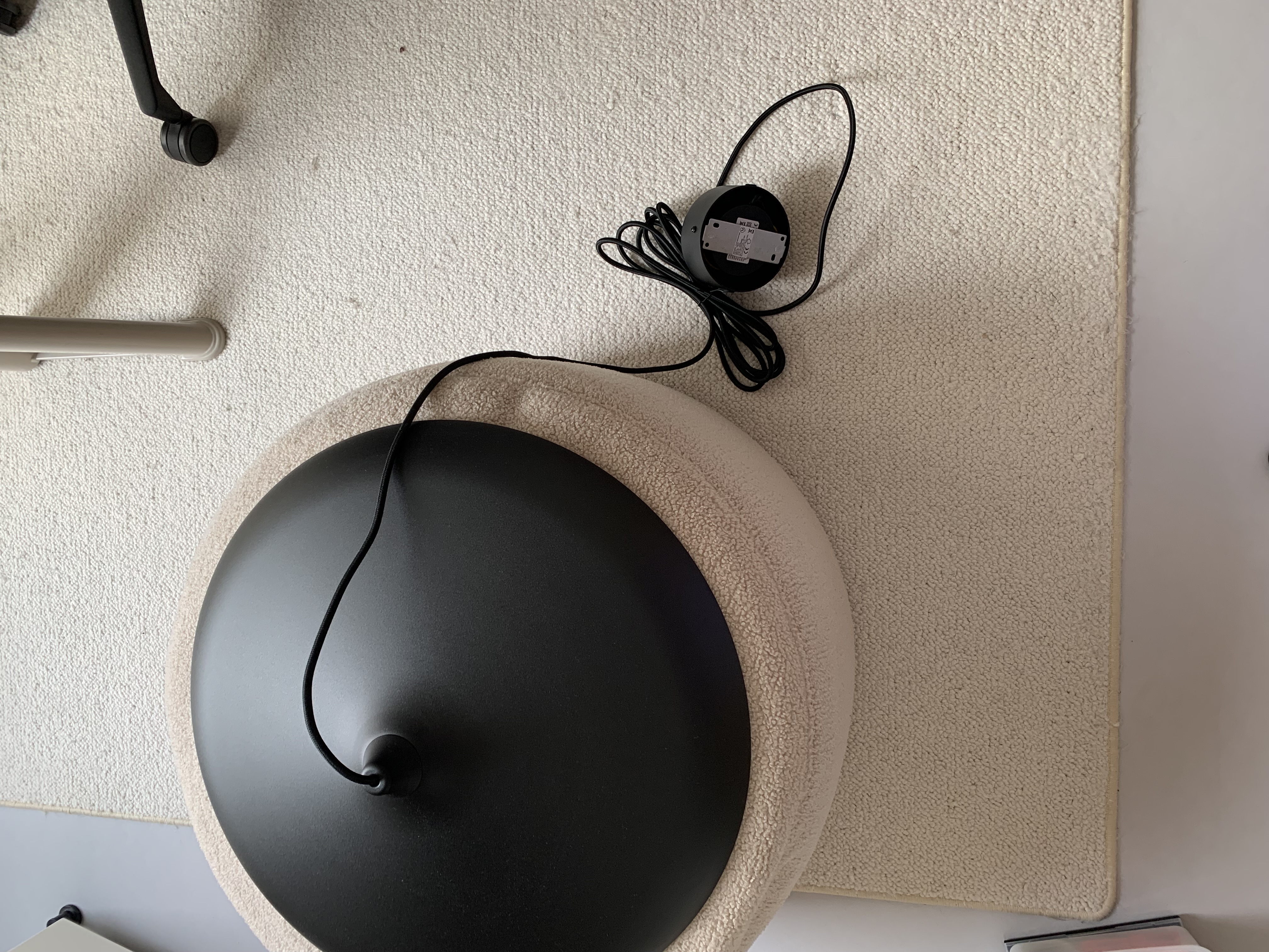 Pendant lamp Aluminum Black