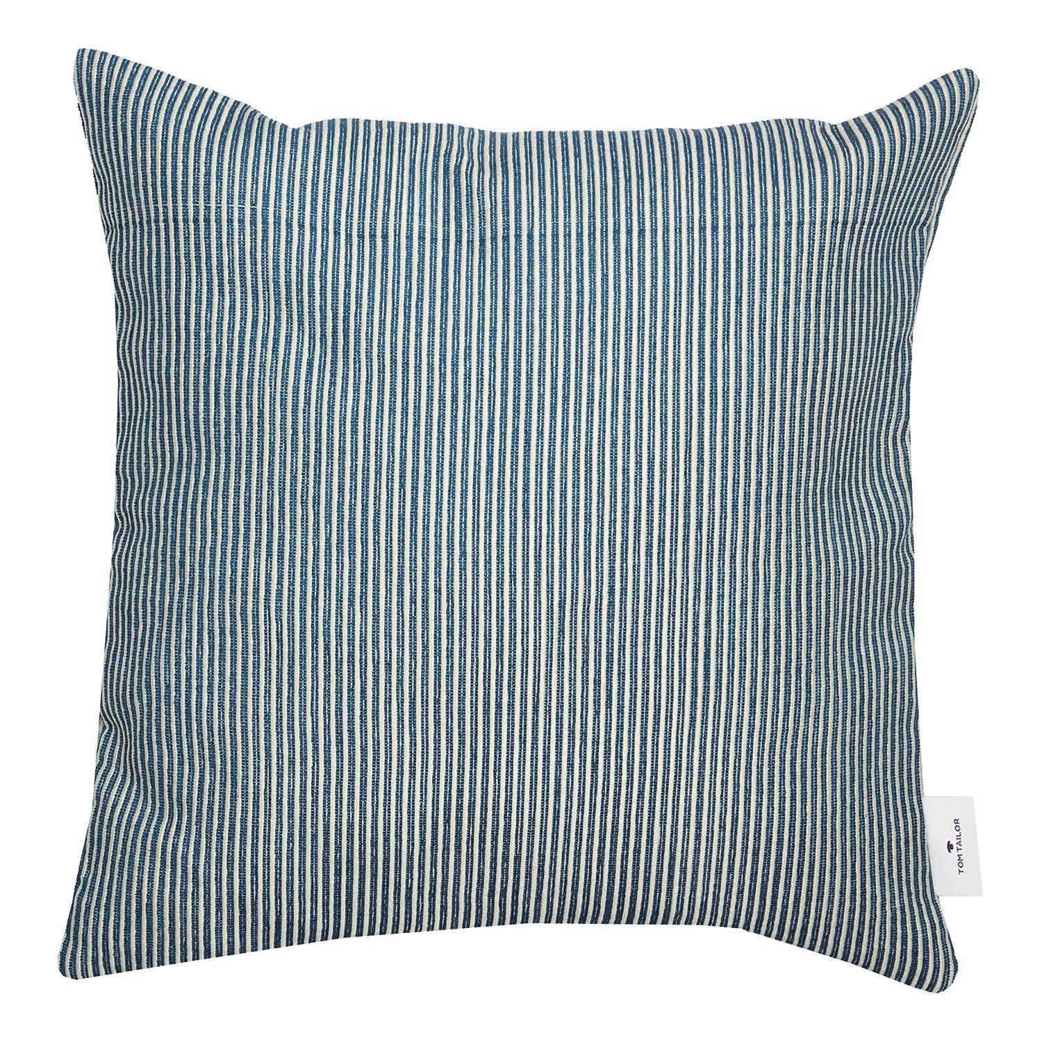Needlestripe Kissenbezug Mischgewebe Blau