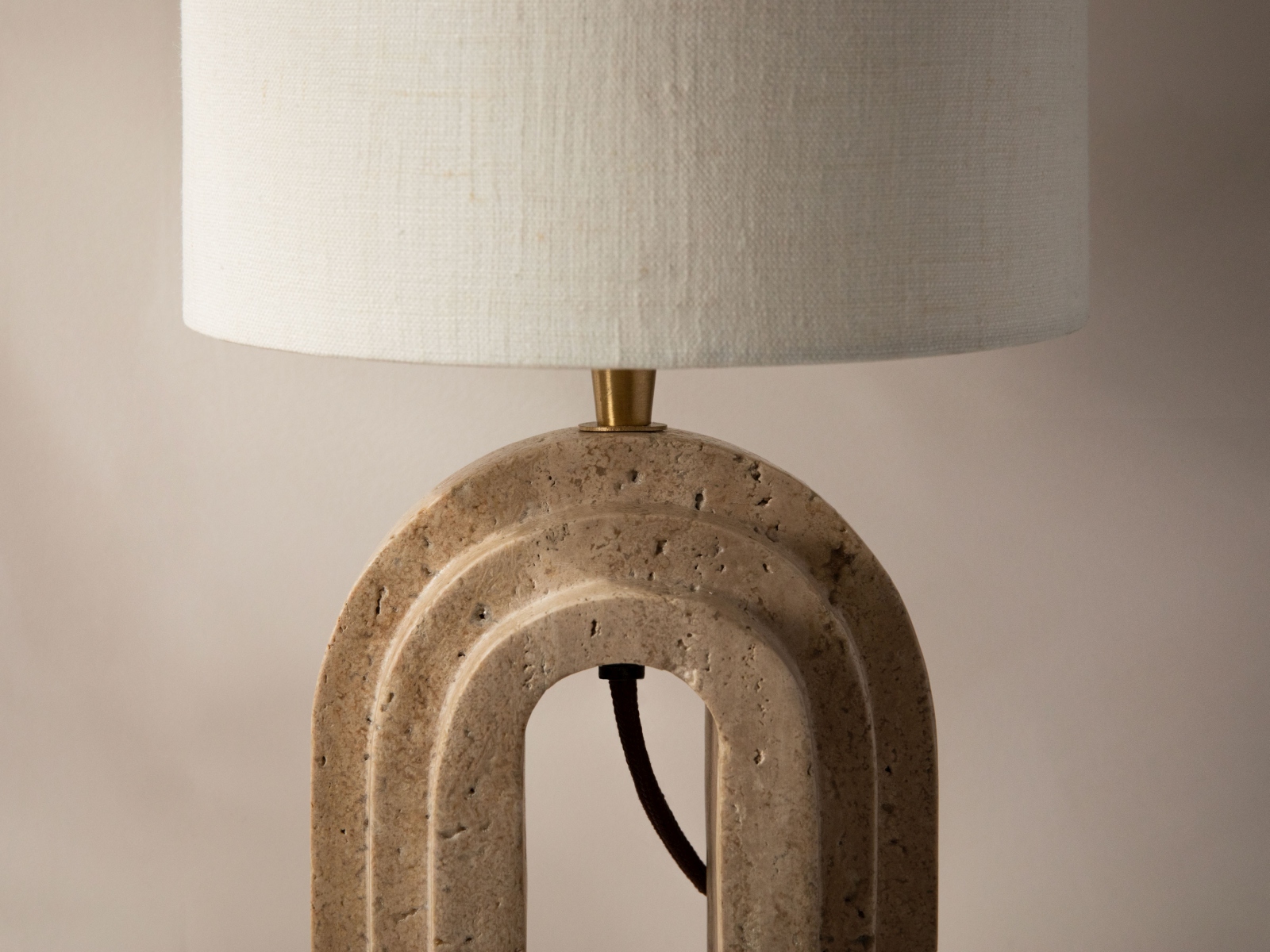 Tischleuchte Doris Beige 20x20x44cm