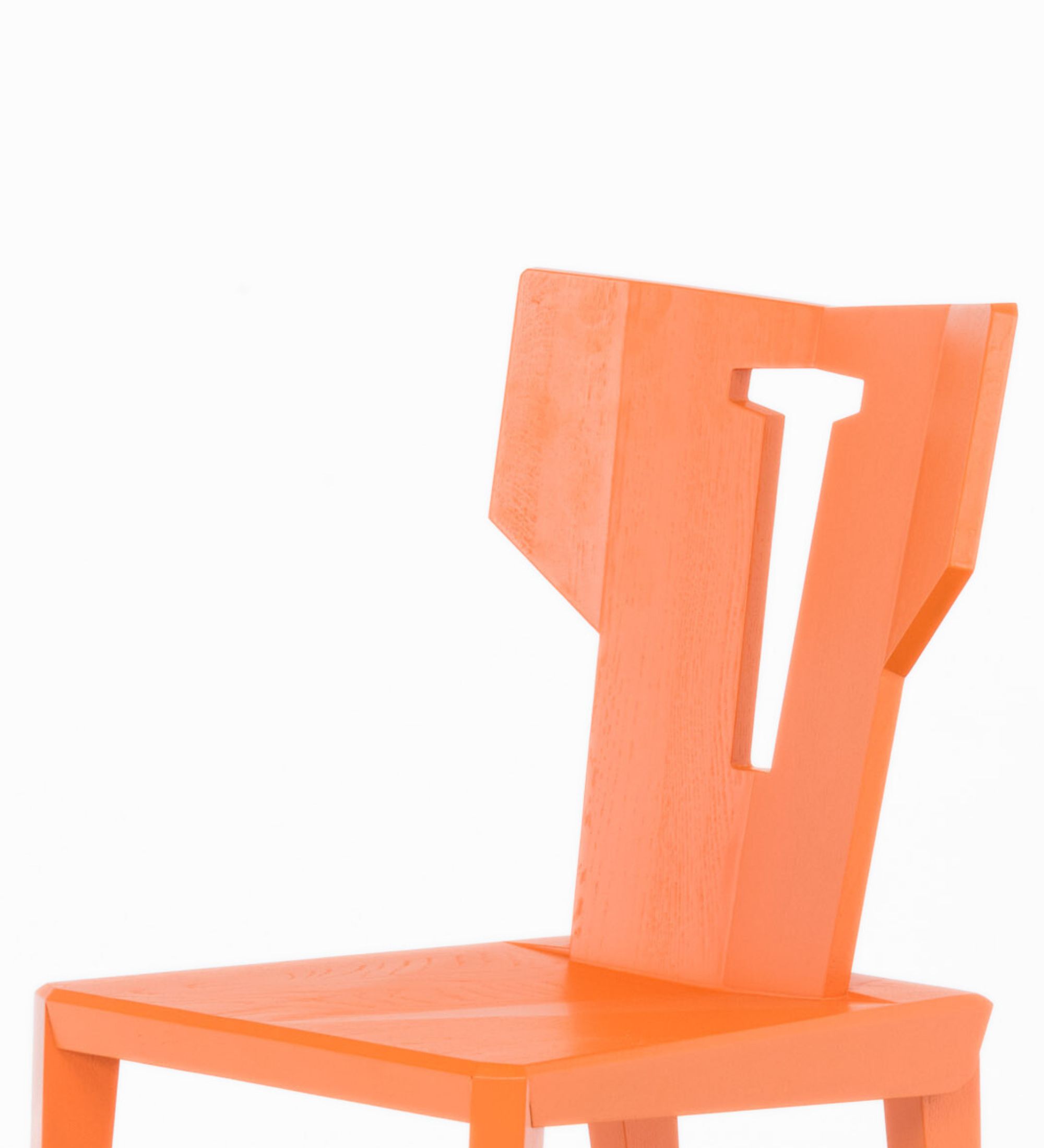 Handmade chair Pegaz Chair Orange