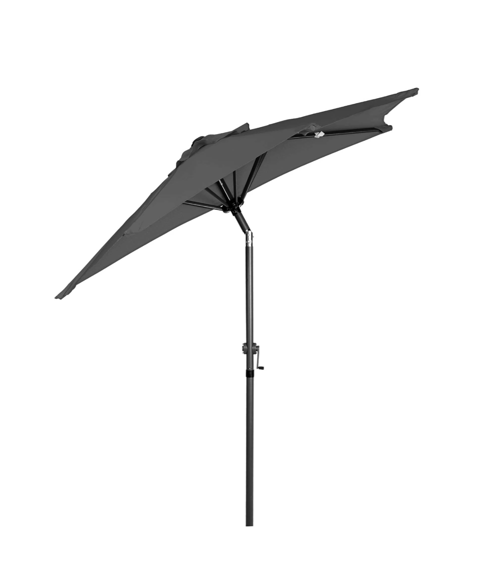 Sonnenschirm Kunstfaser Aluminium Grau