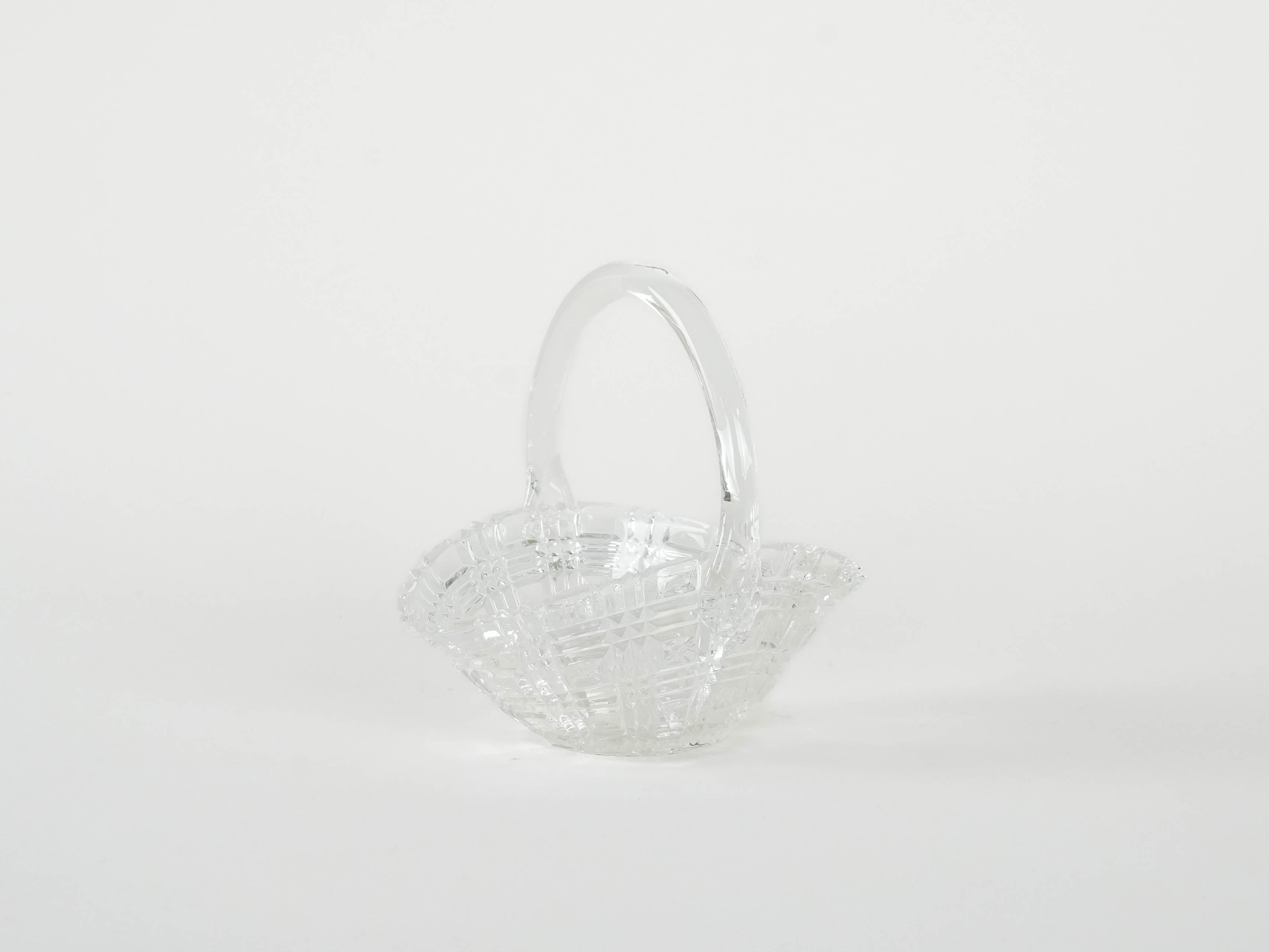 Basket Sugar bowl Transparent 1970s