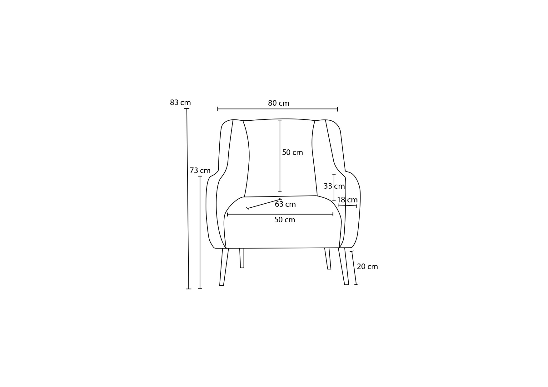 Revos Sessel Braun