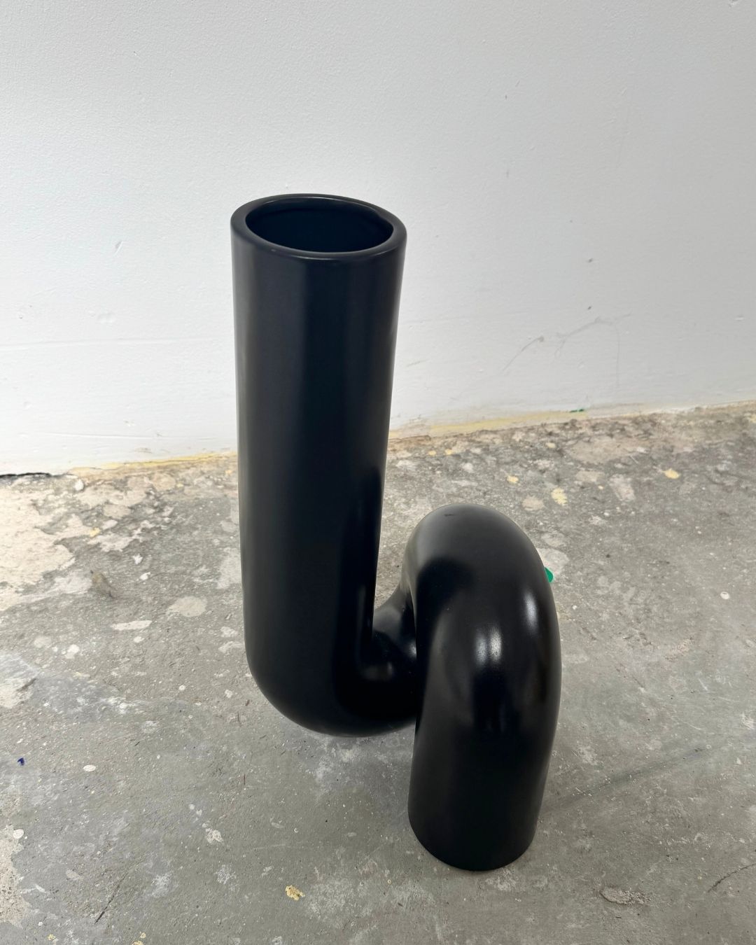 Yourtube Vase Keramik Schwarz