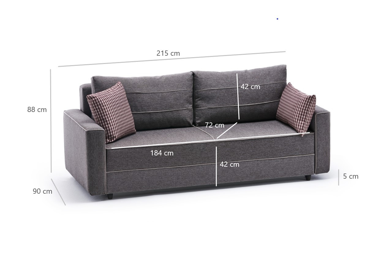 Ece Schlafsofa 2-Sitzer Braun