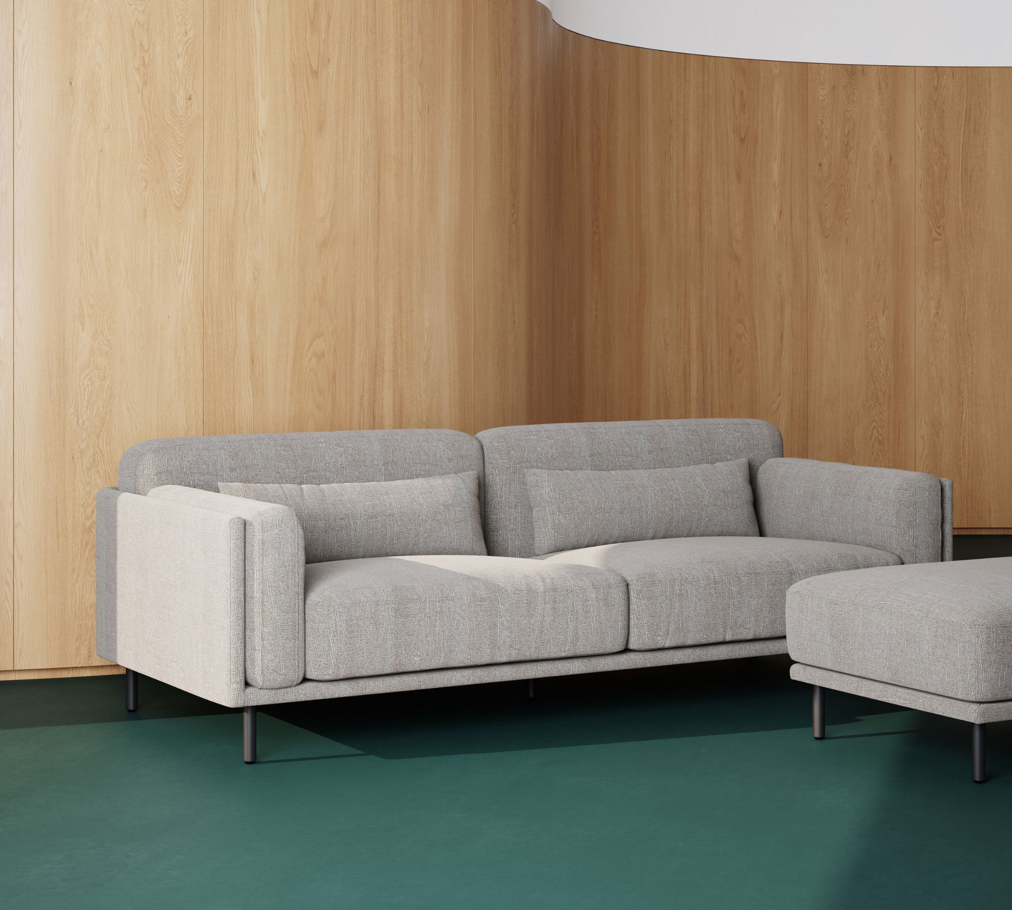 Harvey Sofa 4-Sitzer Elliot Light Grey