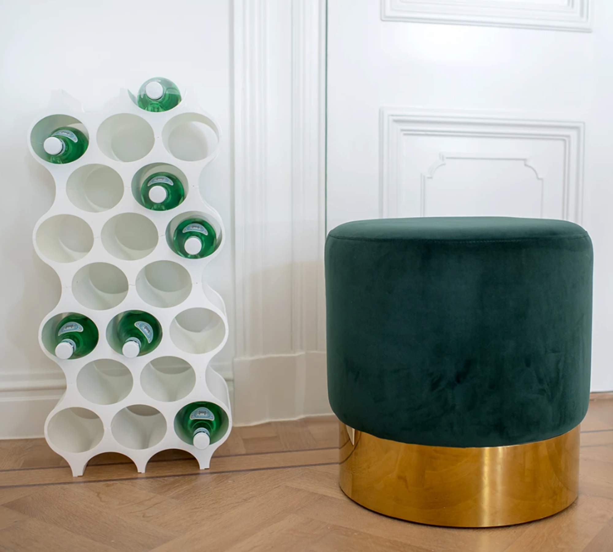 Weinregal Kunststoff Weiß