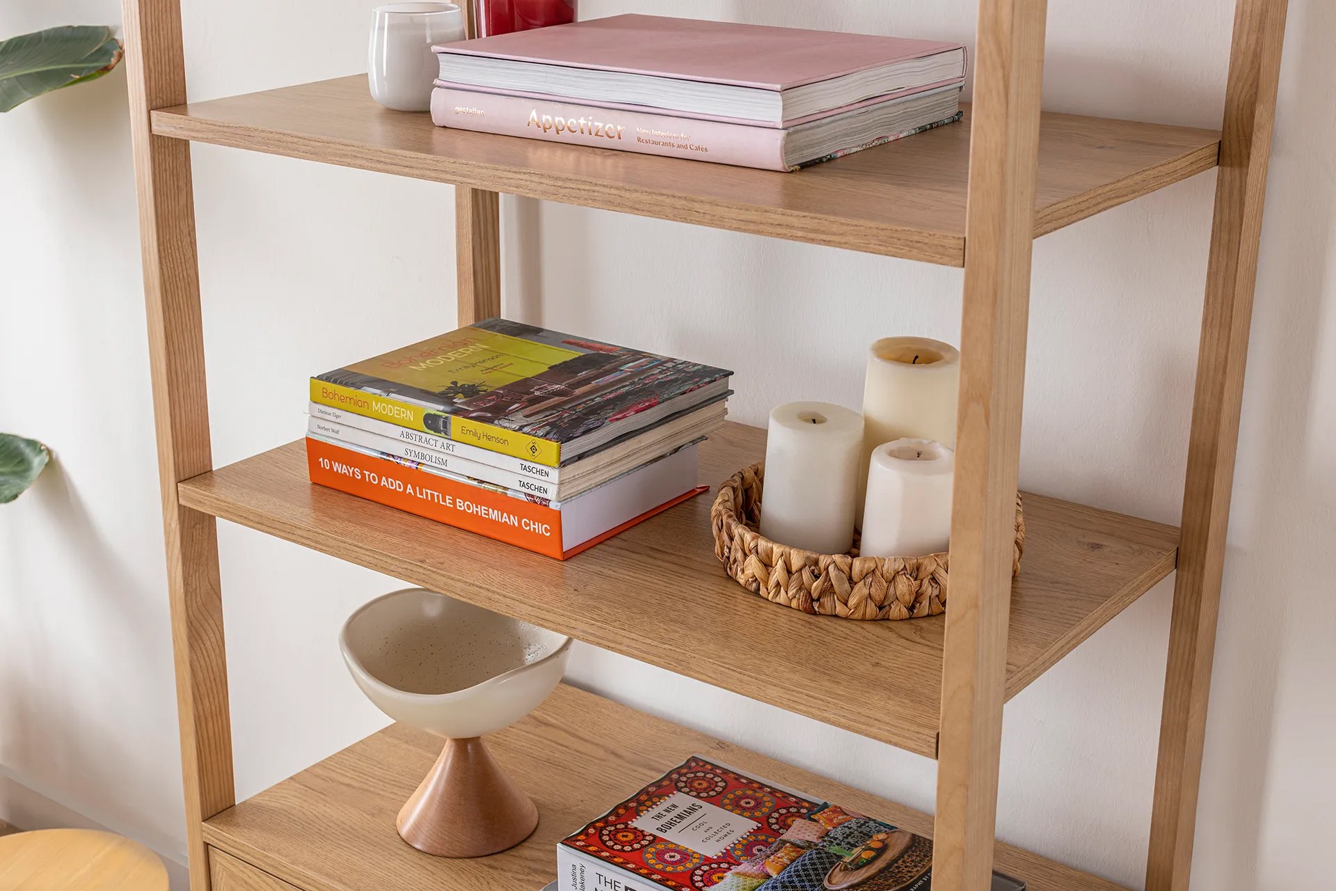 Bücherregal Holzfurnierfüsse 75cm x 182.5cm