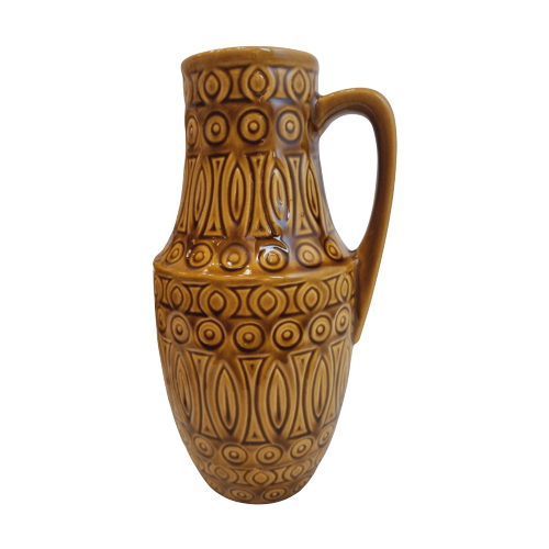Vintage Vase Keramik Braun