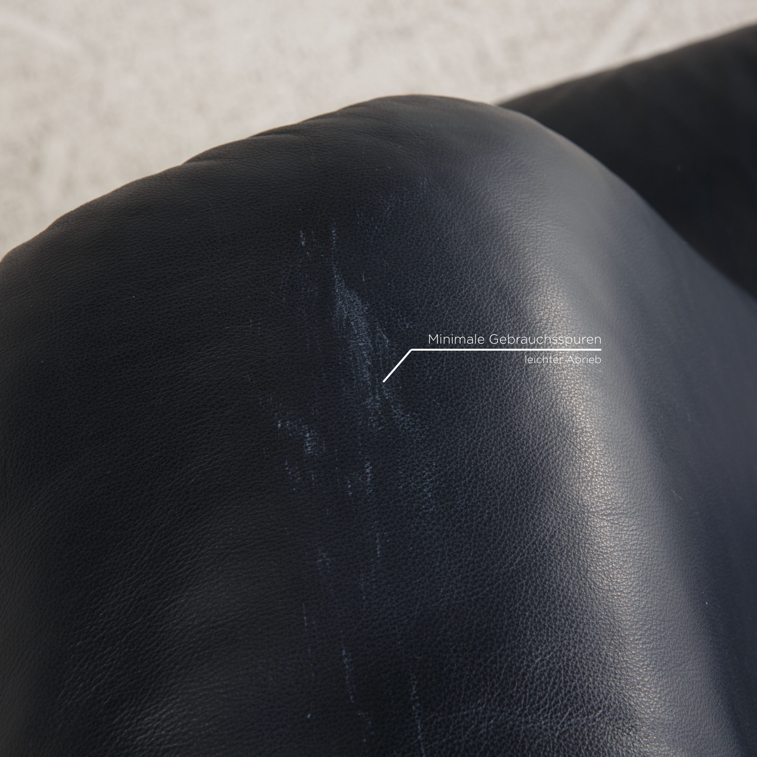 Paradise Sofa 2-Sitzer Leder Dunkelblau