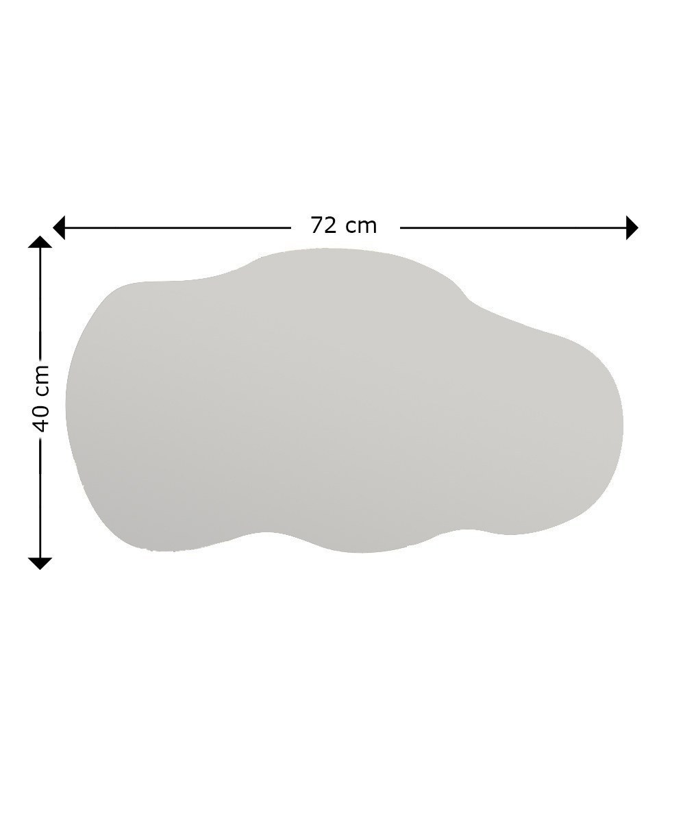 Flow Mirror Black 40cm x 72cm