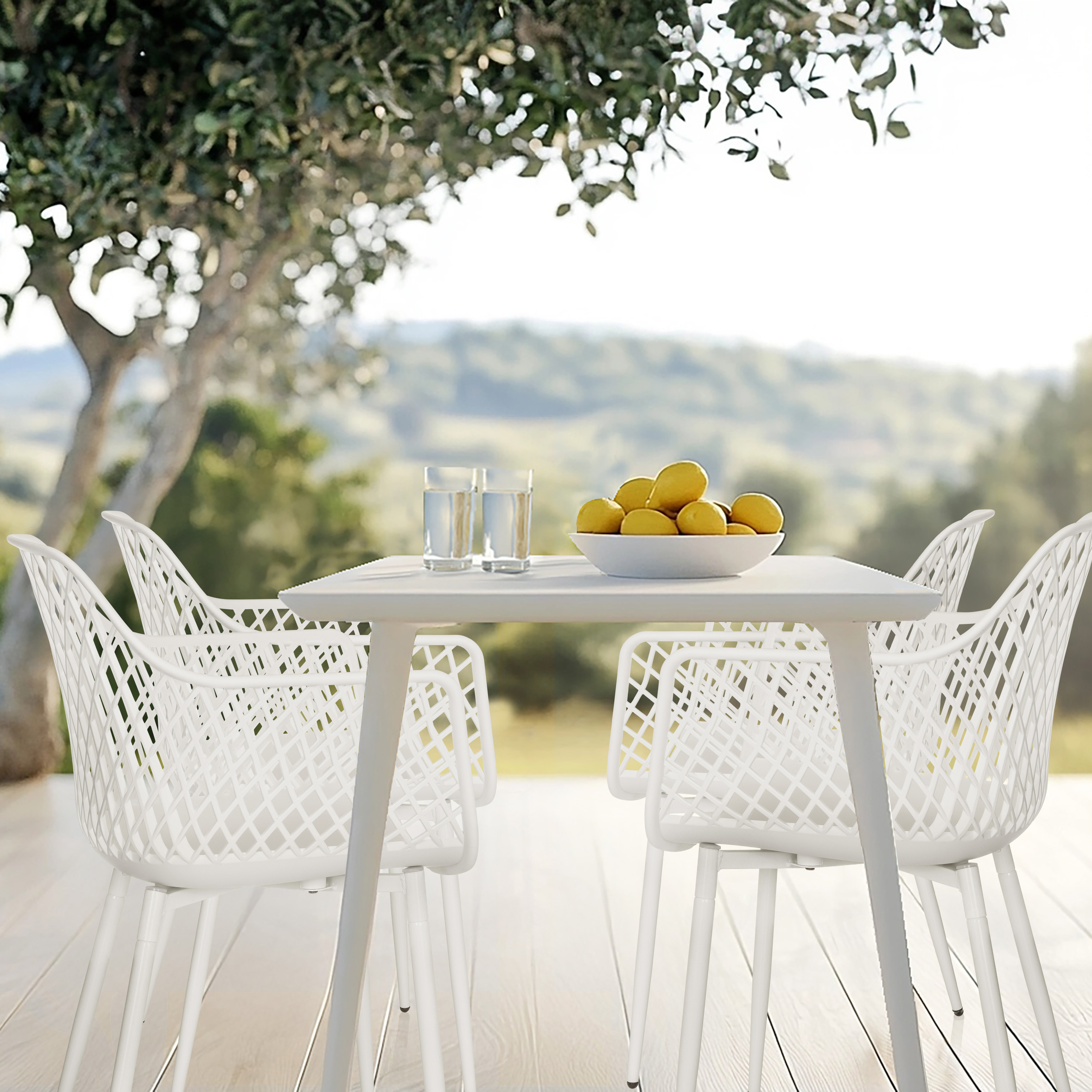 Begio L Armchair White